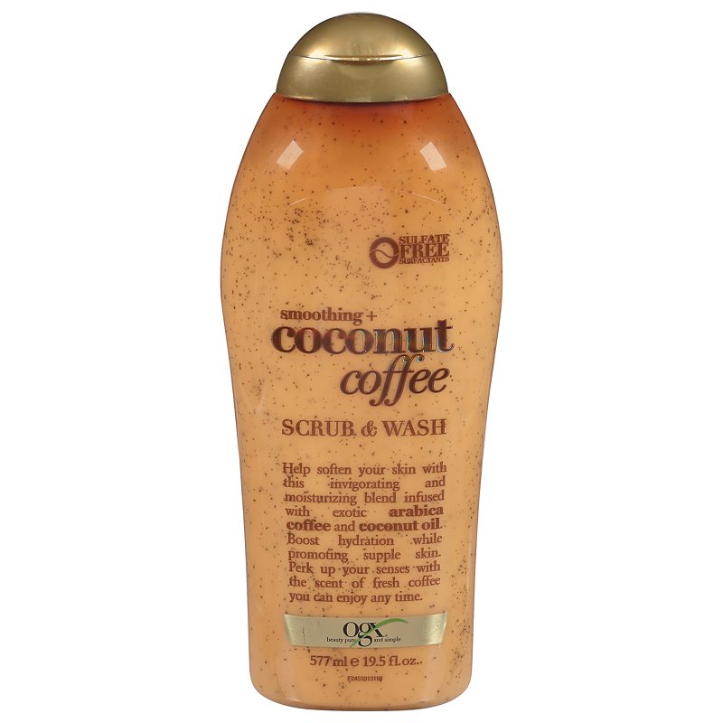 Ogx Smoothing Coconut Coffee Scrub And Wash Shop Cleansers And Soaps At