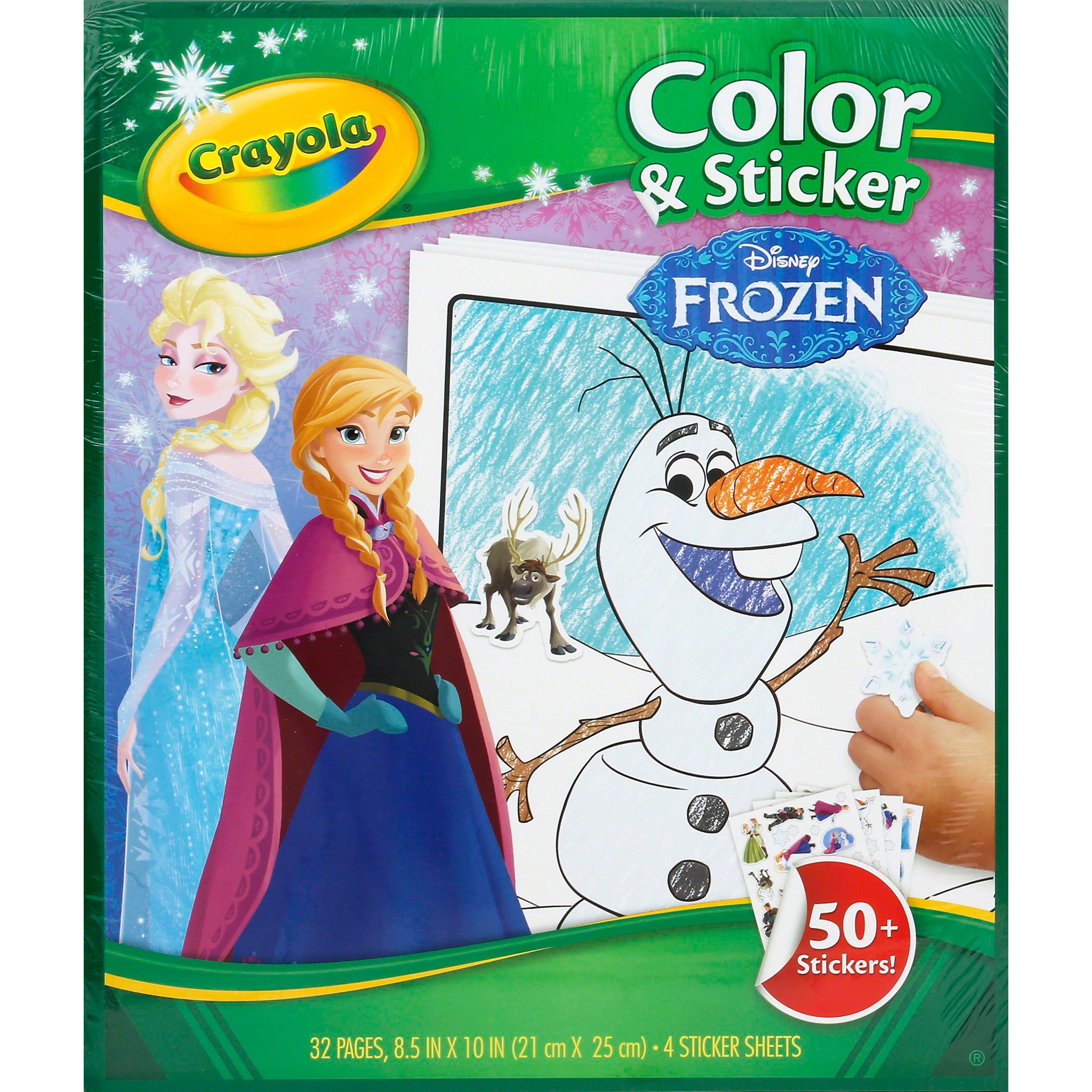 Crayola Frozen Color & Sticker Activity Book - Shop Books & Coloring at  H-E-B
