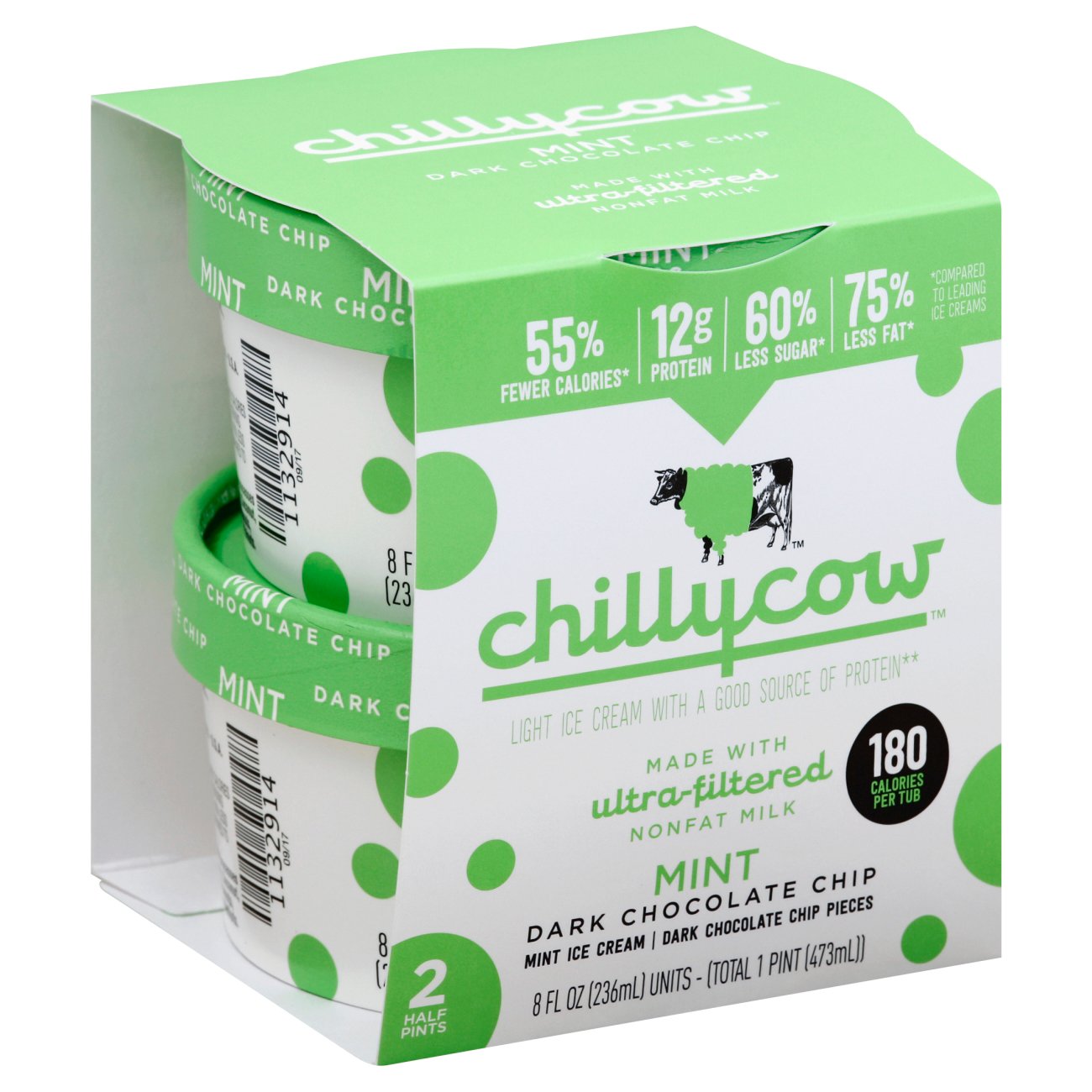 Chilly Cow Mint Dark Chocolate Chip Ice Cream Shop Ice Cream at HEB