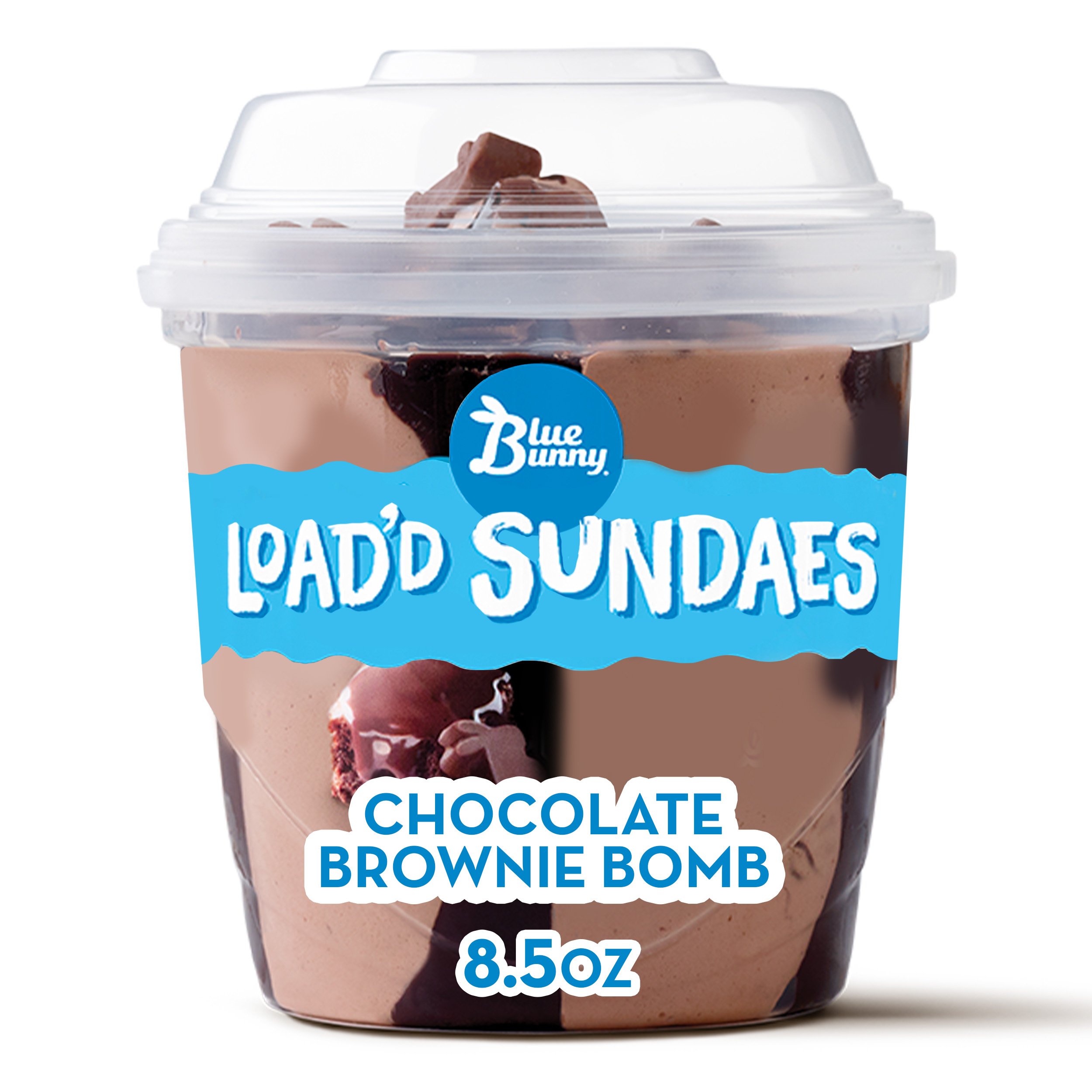 Blue Bunny Chocolate Brownie Bomb Loadd Sundaes Shop Ice Cream At H E B 