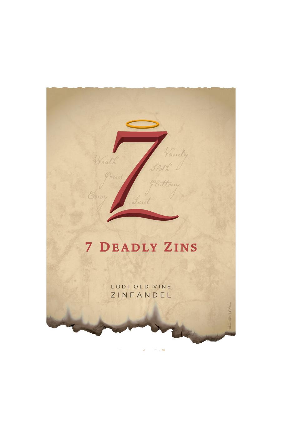 7 Deadly Sin Select Zins Zinfandel Wine; image 5 of 6