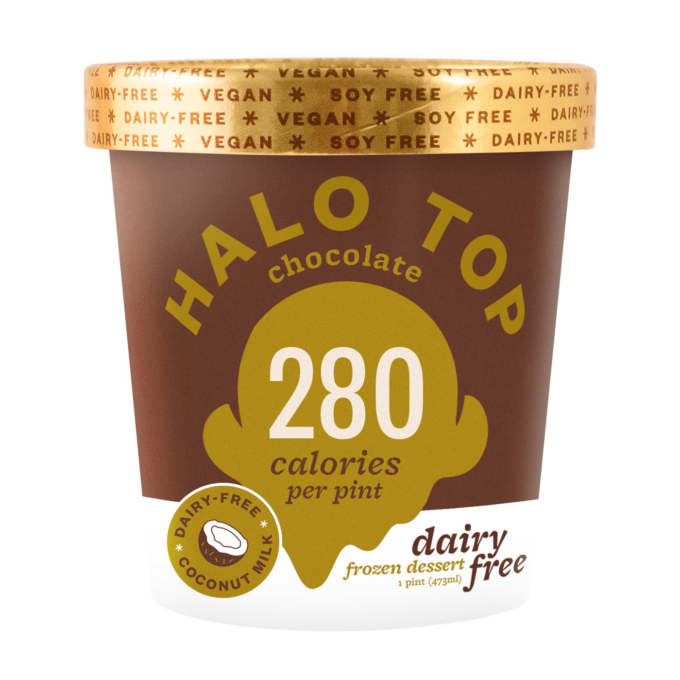 Halo Top Dairy Free Chocolate Ice Cream Shop Ice Cream at HEB