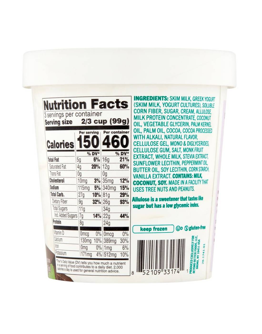 Enlightened Chocolate Chip Peppermint Partie Ice Cream Shop Frozen