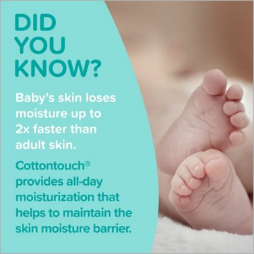 Johnson's Baby CottonTouch Newborn Baby Face & Body Lotion, 13.6 oz