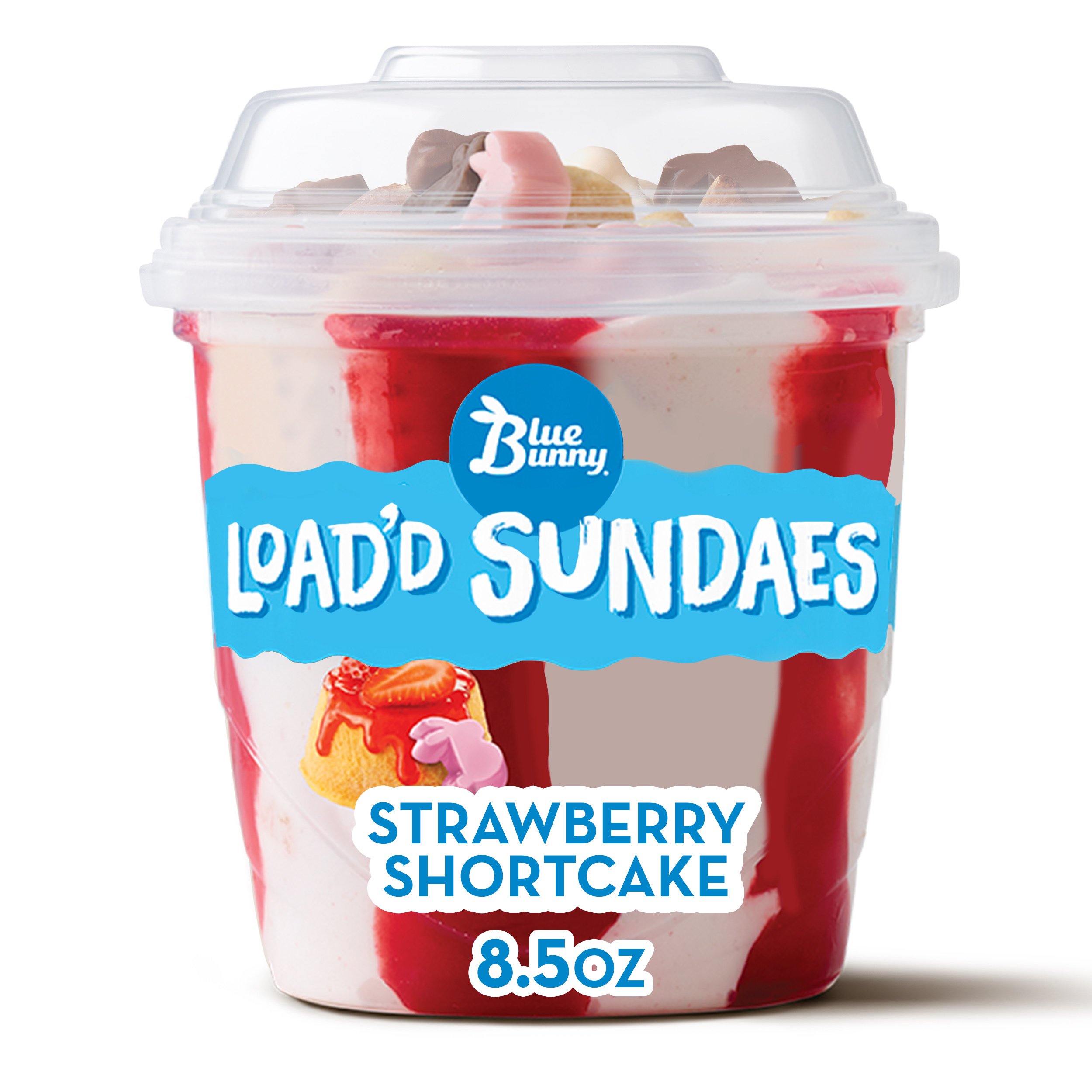Blue Bunny Strawberry Shortcake Load d Sundaes