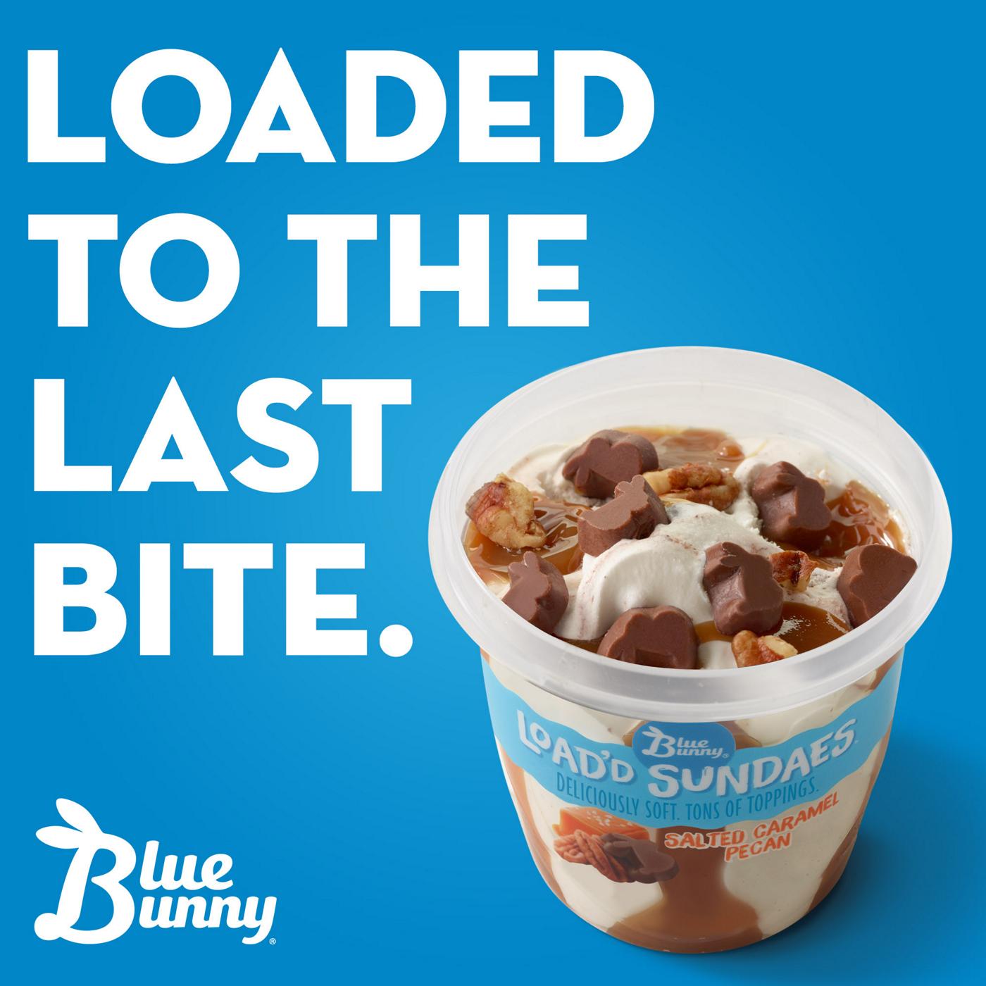 Blue Bunny Salted Caramel Pecan Load'd Sundaes; image 2 of 2