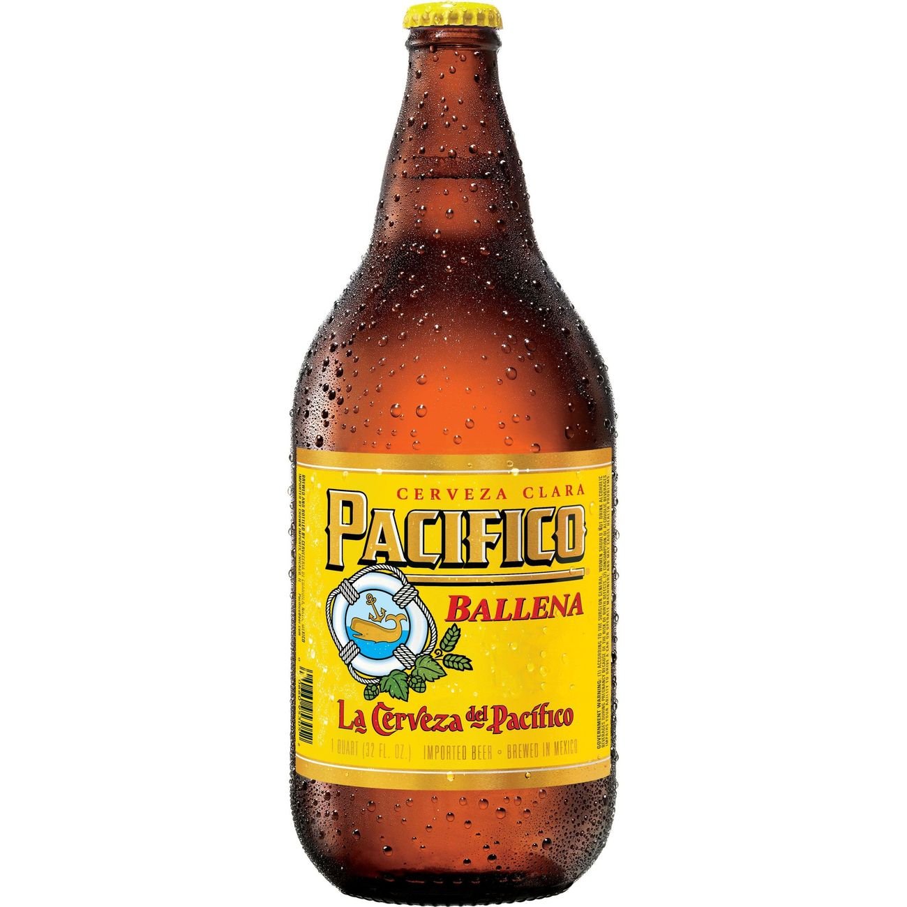 Pacifico Clara Ballena Mexican Lager Import Beer 32 oz Bottle Shop