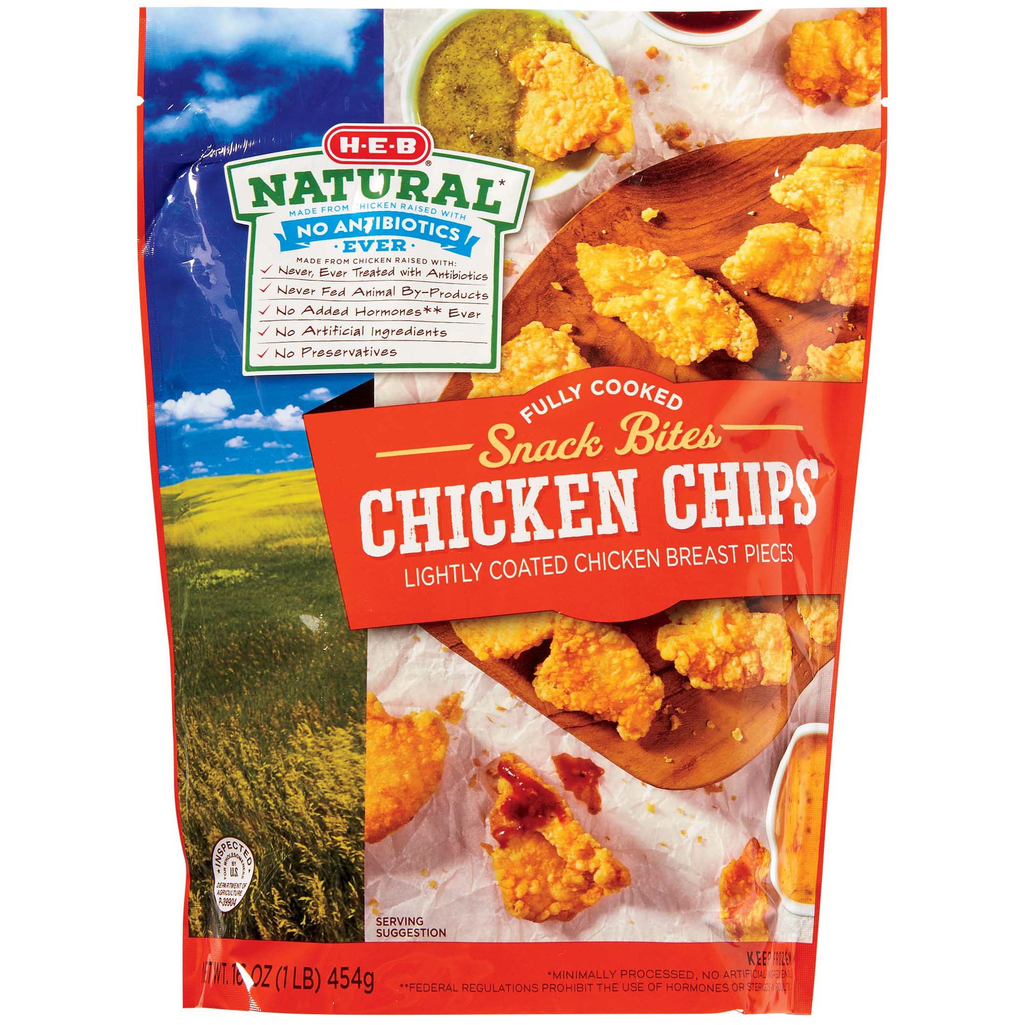 H-E-B Fully Cooked Natural Chicken Chips - Shop Meat At H-E-B