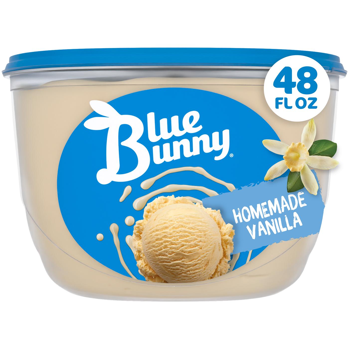 Blue Bunny Homemade Vanilla Frozen Dessert; image 1 of 4