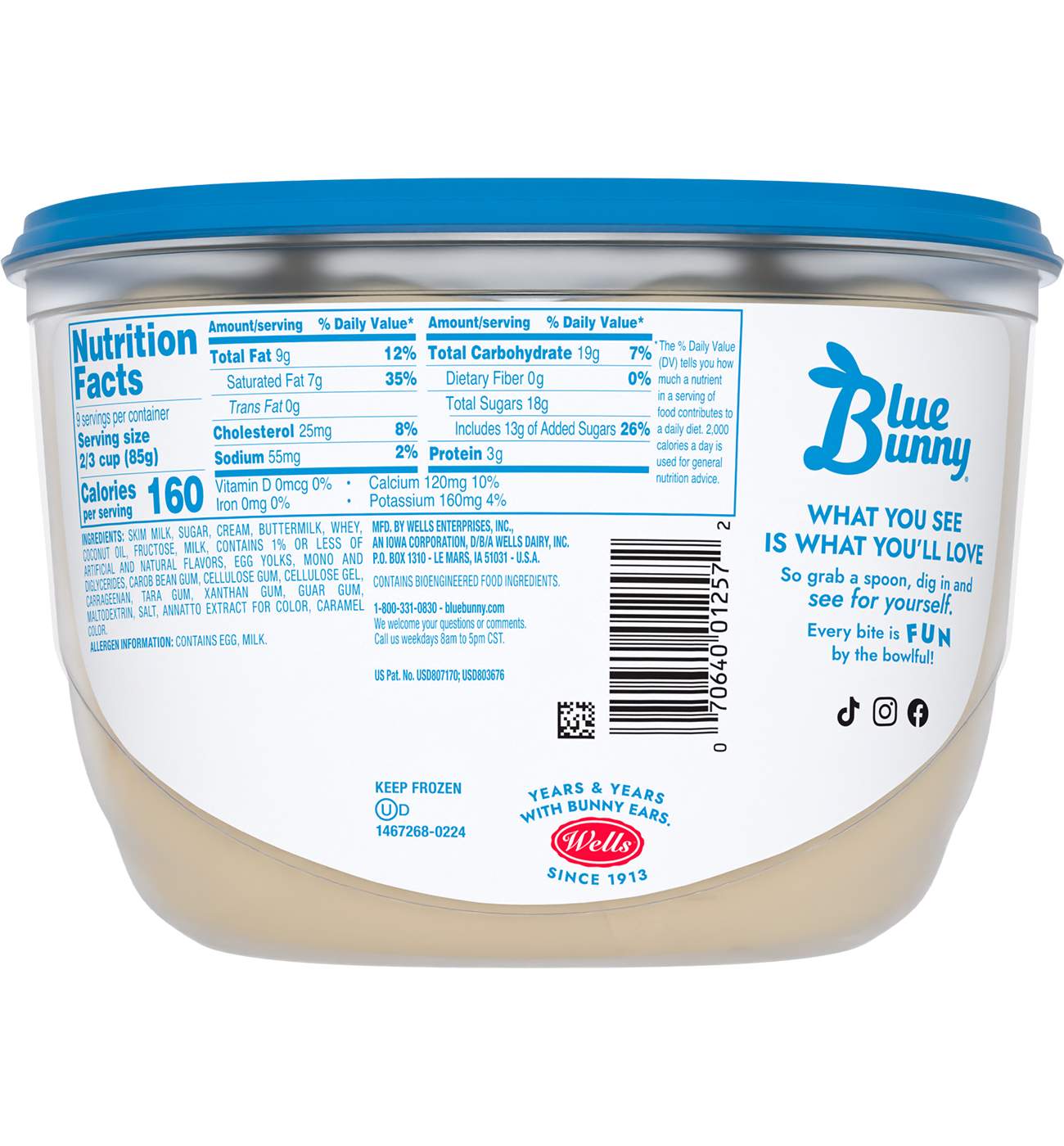 Blue Bunny Homemade Vanilla Frozen Dessert; image 4 of 4