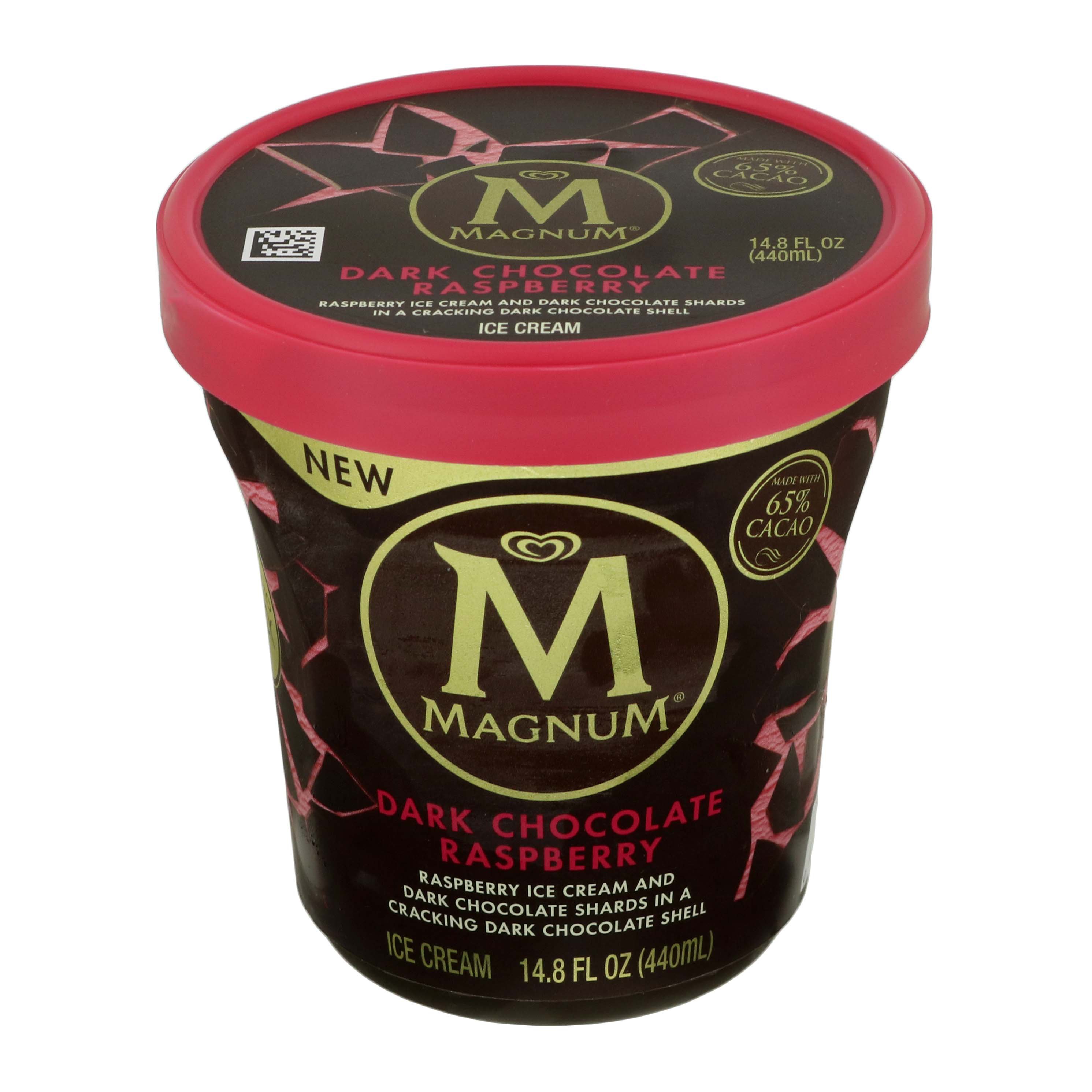 Magnum Dark Chocolate Raspberry Ice Cream - Shop Ice Cream at H-E-B