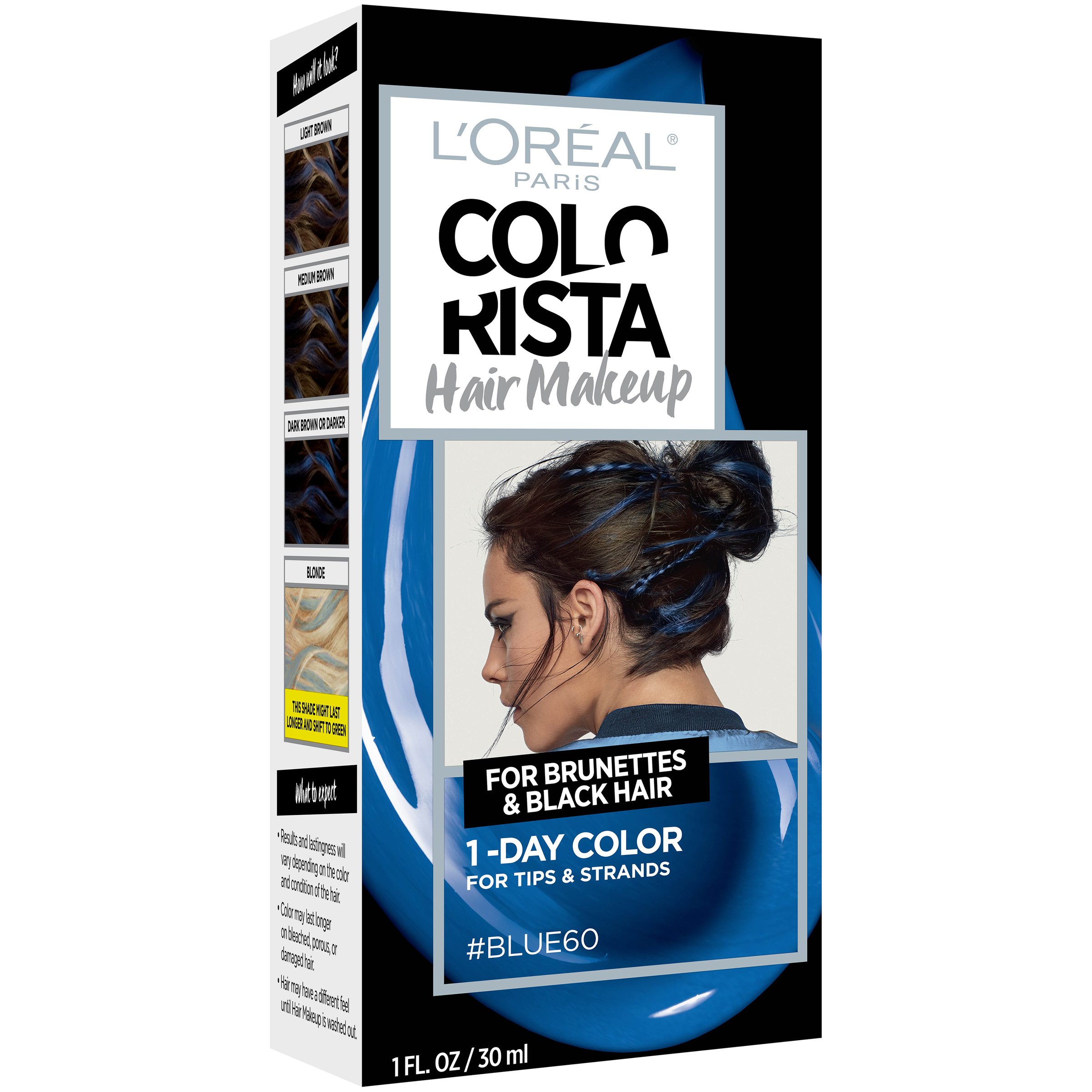 L Oreal Paris Colorista Hair Makeup 1 Day Hair Color Blue Shop Hair Color At H E B