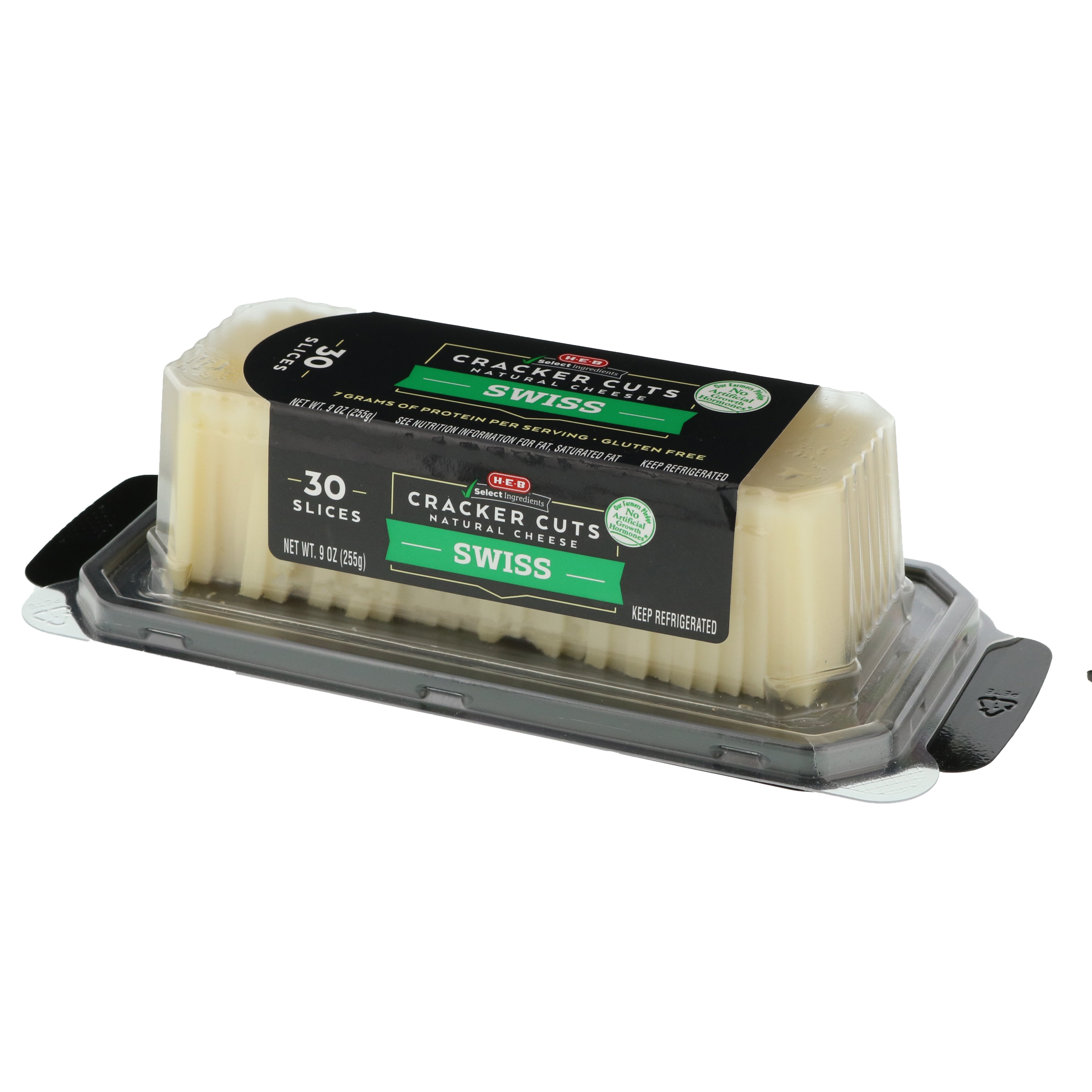 HEB Select Ingredients Swiss Cracker Cuts Shop Cheese at HEB