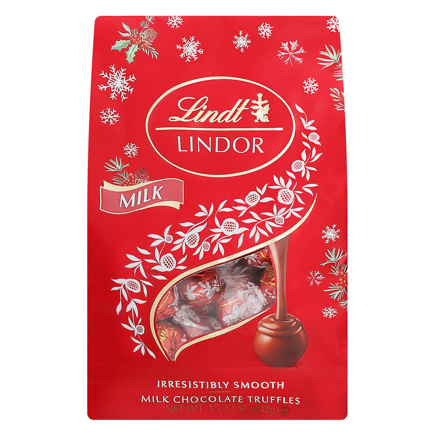 Lindt Lindor Milk Chocolate Truffles Christmas Candy; image 1 of 2