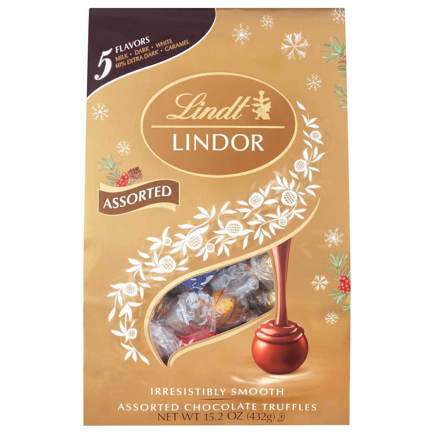 Lindt Lindor Assorted Chocolate Truffles Christmas Candy; image 1 of 2