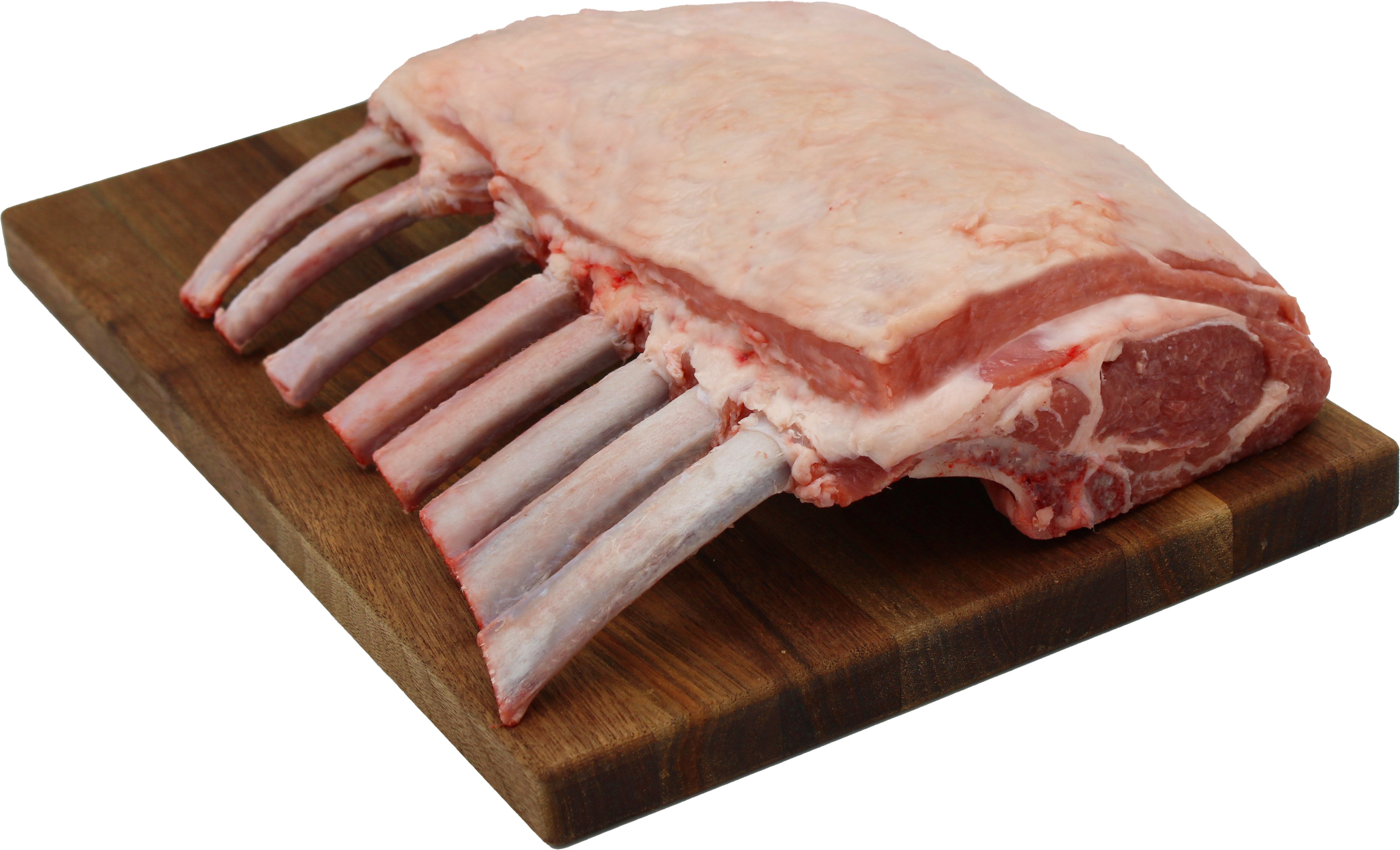 Natural Cap-On Partially-Frenched Lamb Rib Rack, 8-Rib, Serves 2 to 4 ...