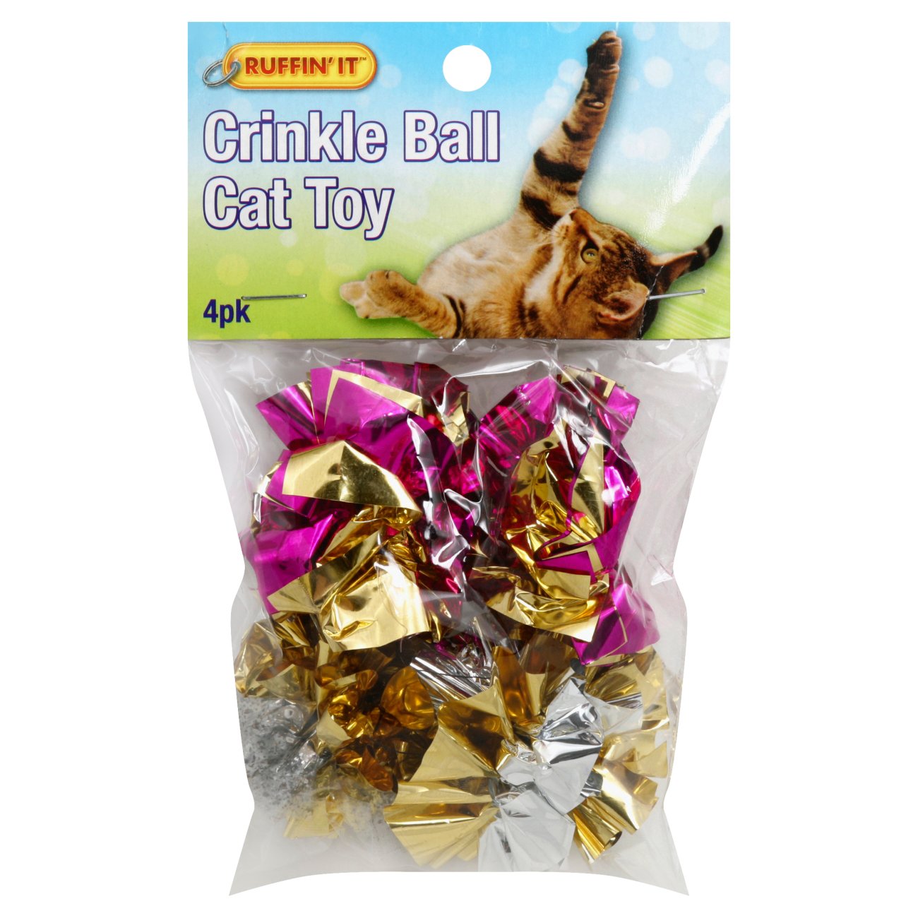 crinkle ball cat toy