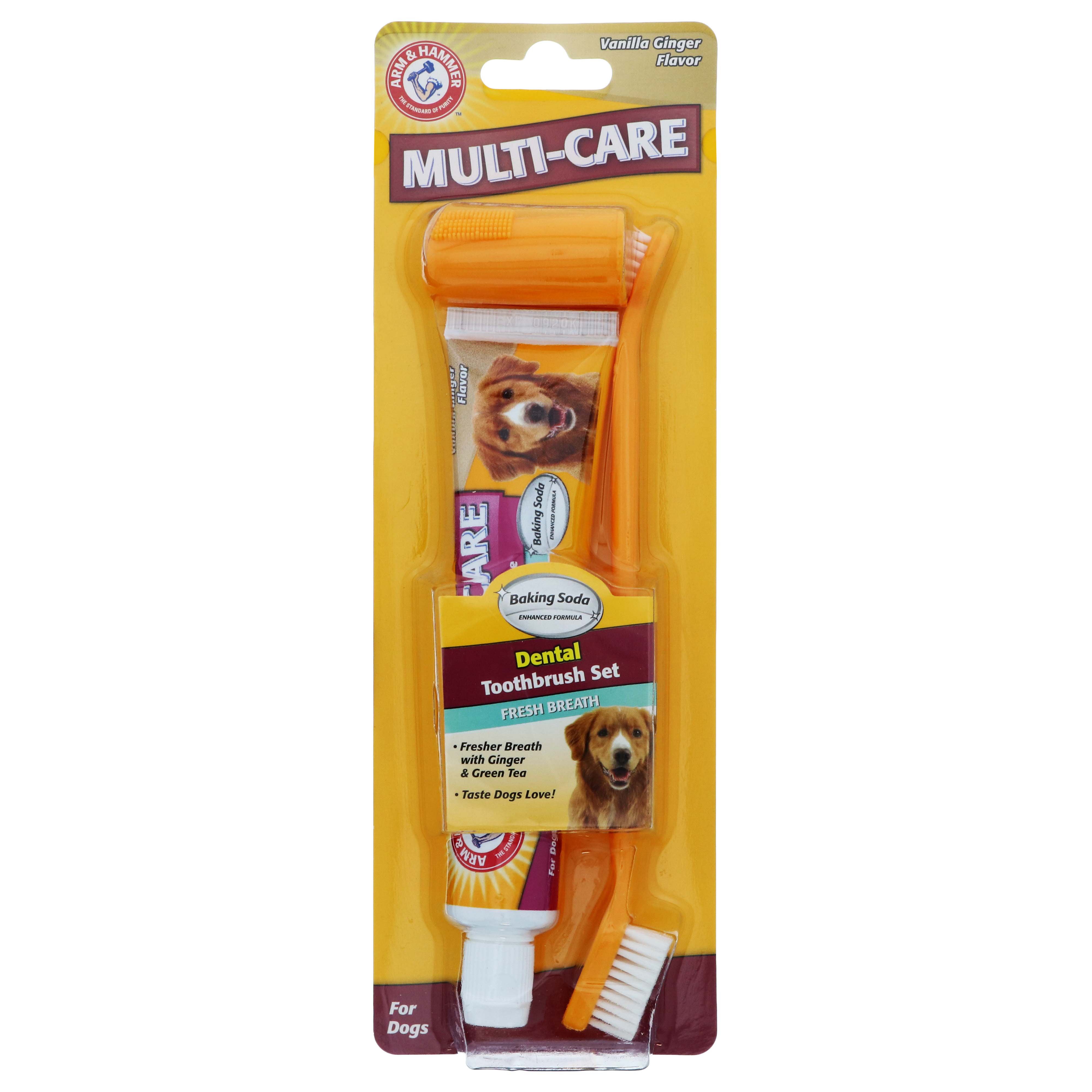 Arm & Hammer Dog MultiCare Dental Toothbrush Set Shop Dogs at HEB