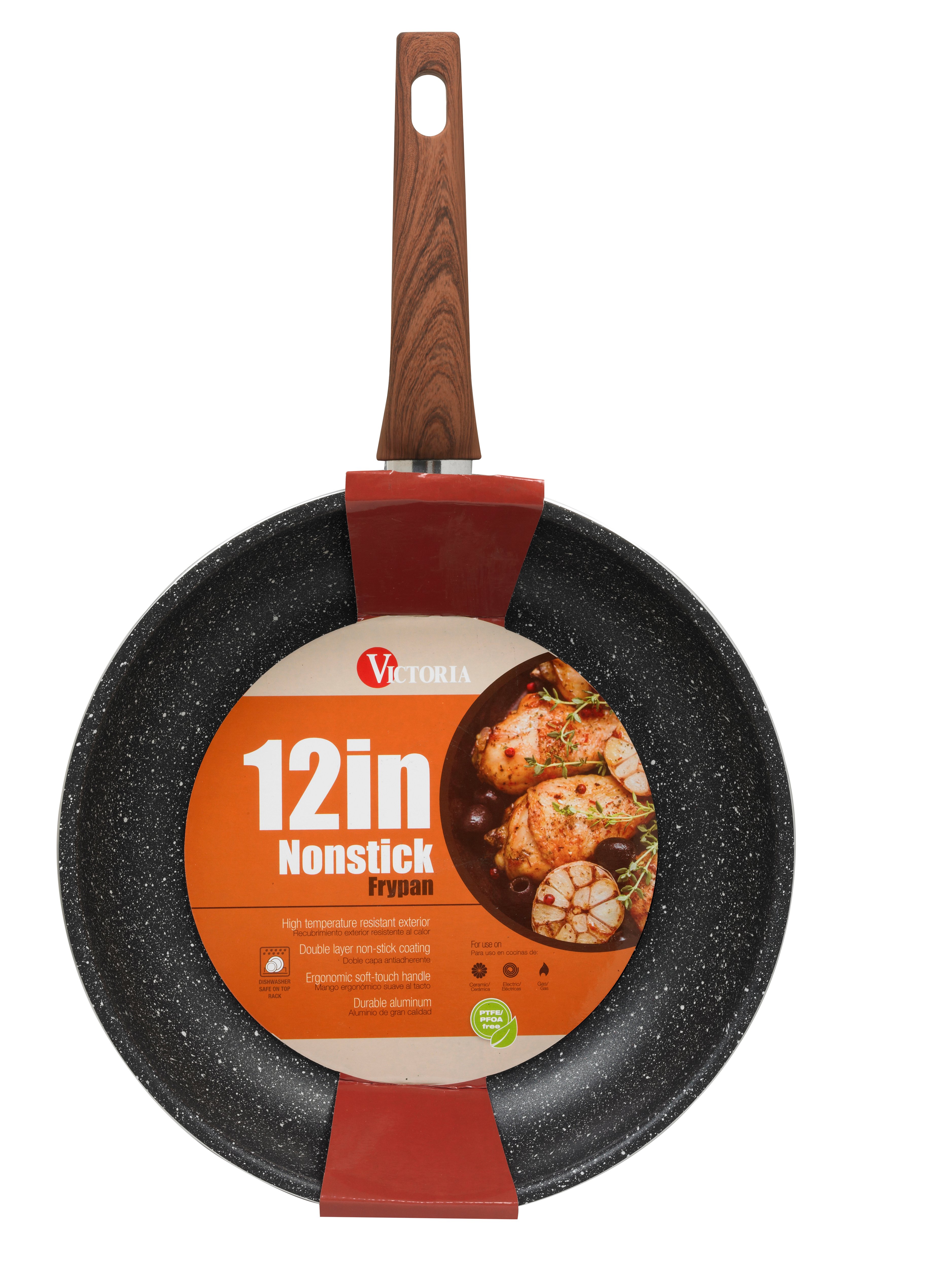 Victoria Marble Fry Pan Faux Wood Shop Cookware at HEB