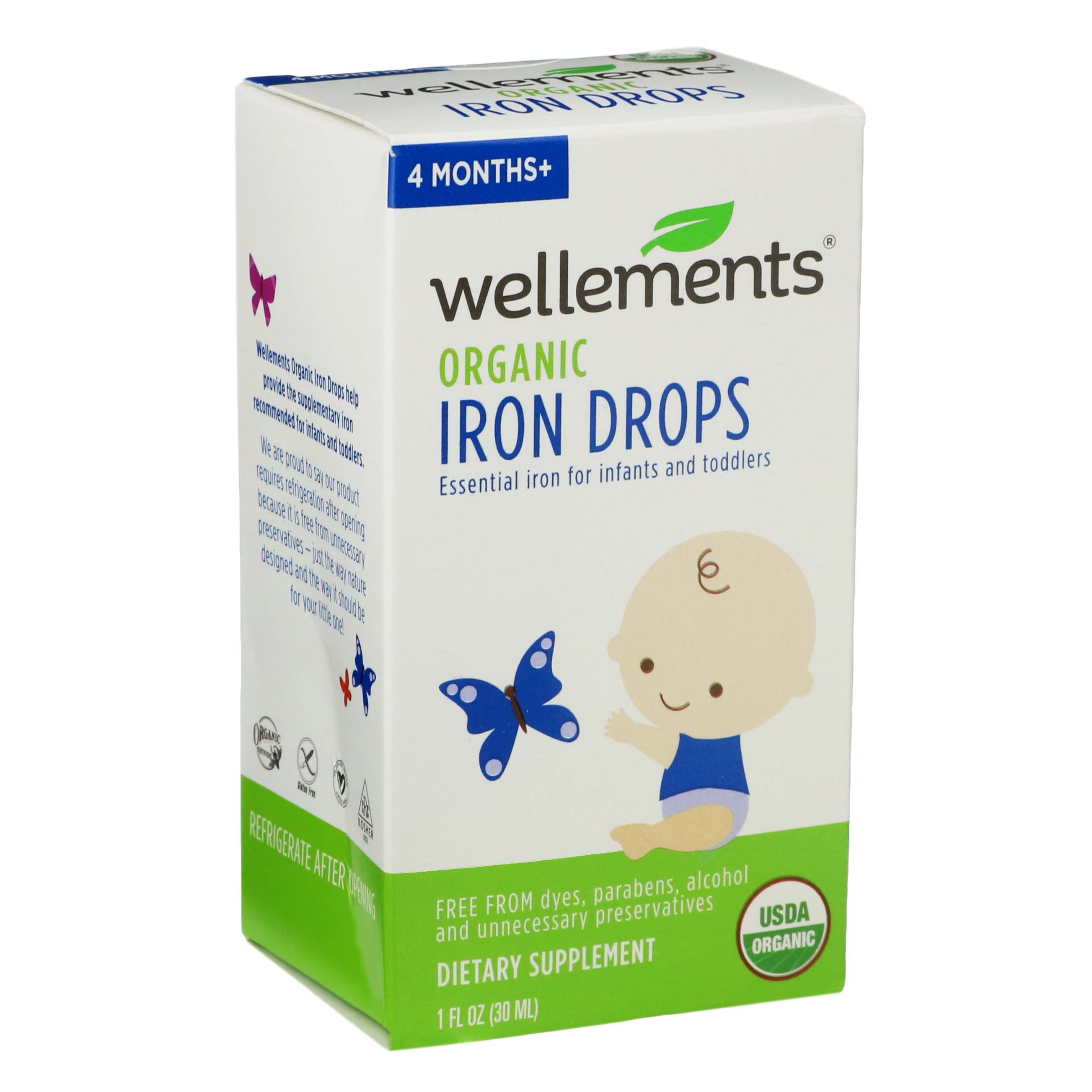 Wellements Organic Iron Drops Shop Health & Skin Care at HEB