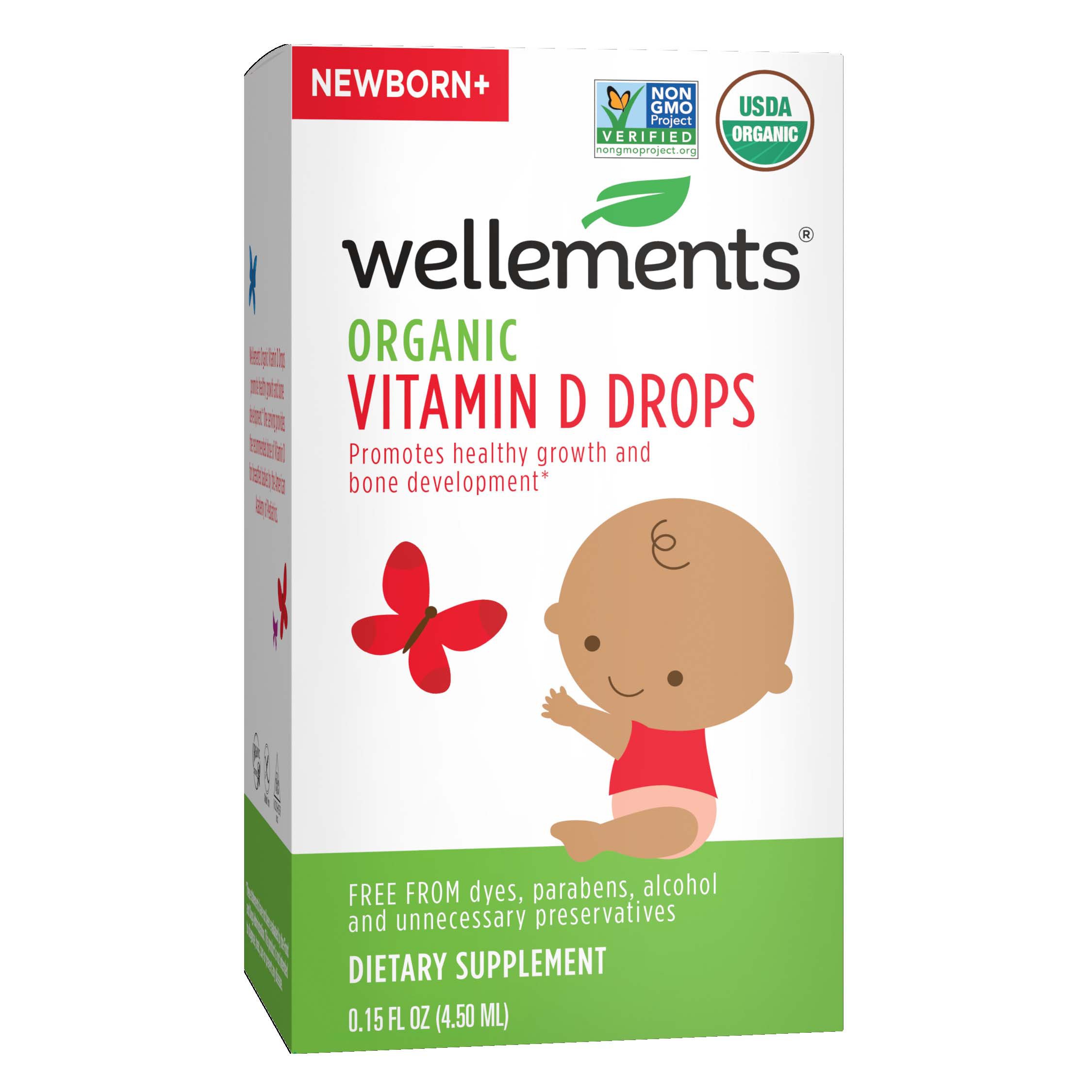 Wellements Organic Vitamin D Drops Shop Medical Devices Supplies At H E B