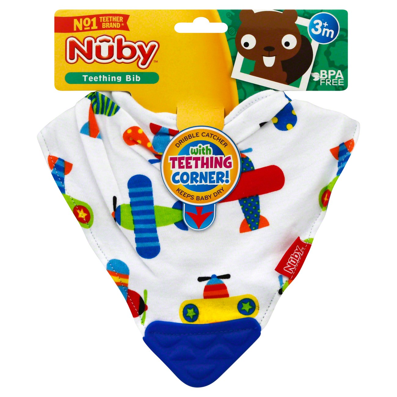 nuby teething bib