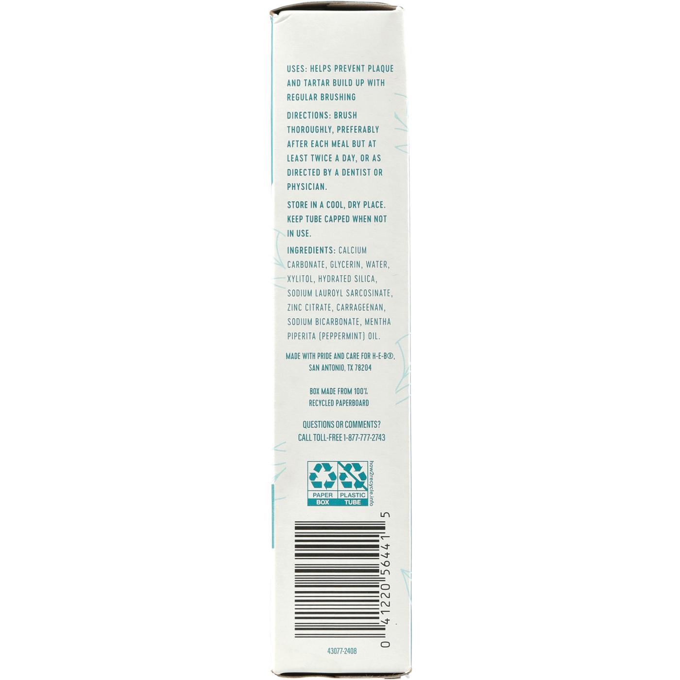 Field & Future by H-E-B Anti-Plaque & Whitening Fluoride-Free Toothpaste - Peppermint; image 4 of 5