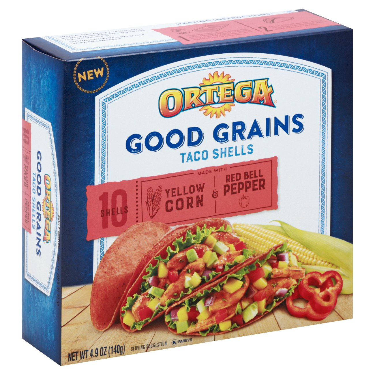 Ortega Good Grains Good Grains Red Bell Pepper & Yellow Corn Taco