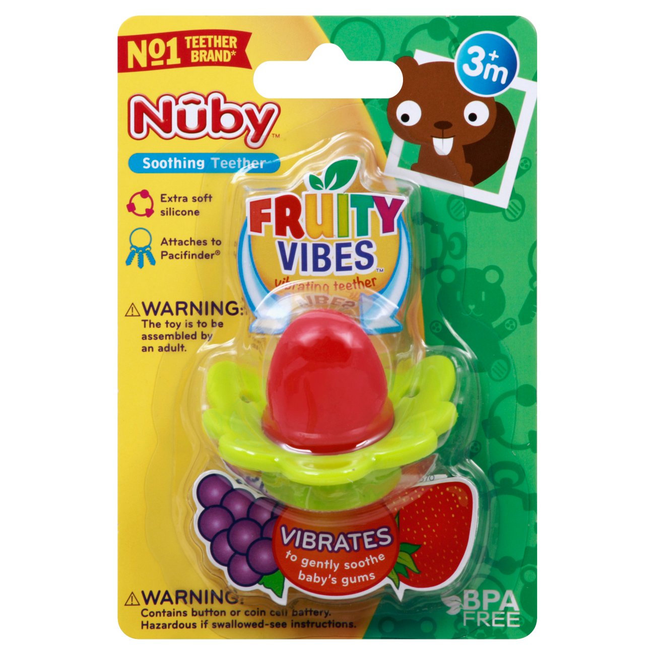 nuby fruit teether