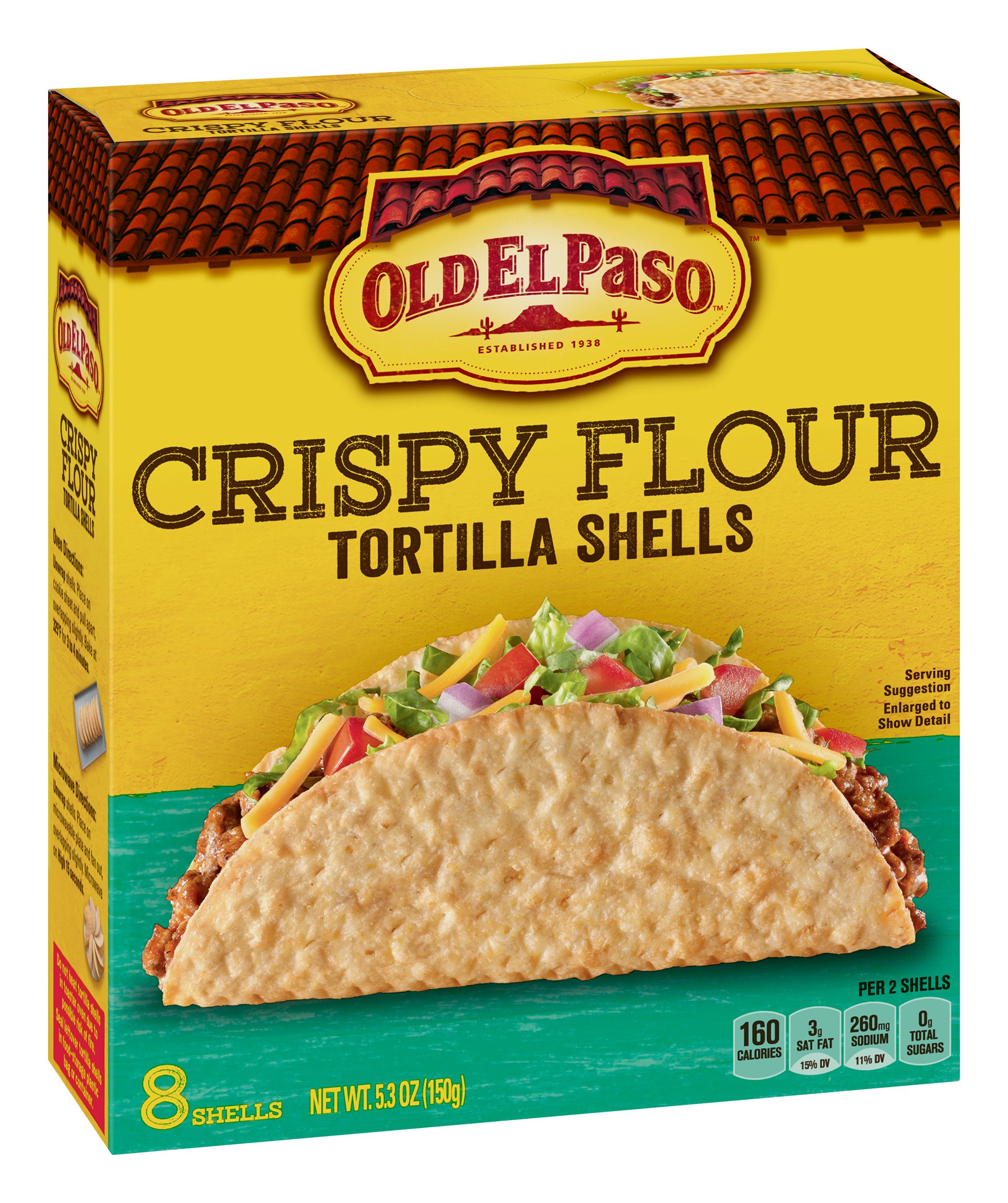 Old El Paso Crispy Flour Tortilla Shells Shop Tortillas at HEB