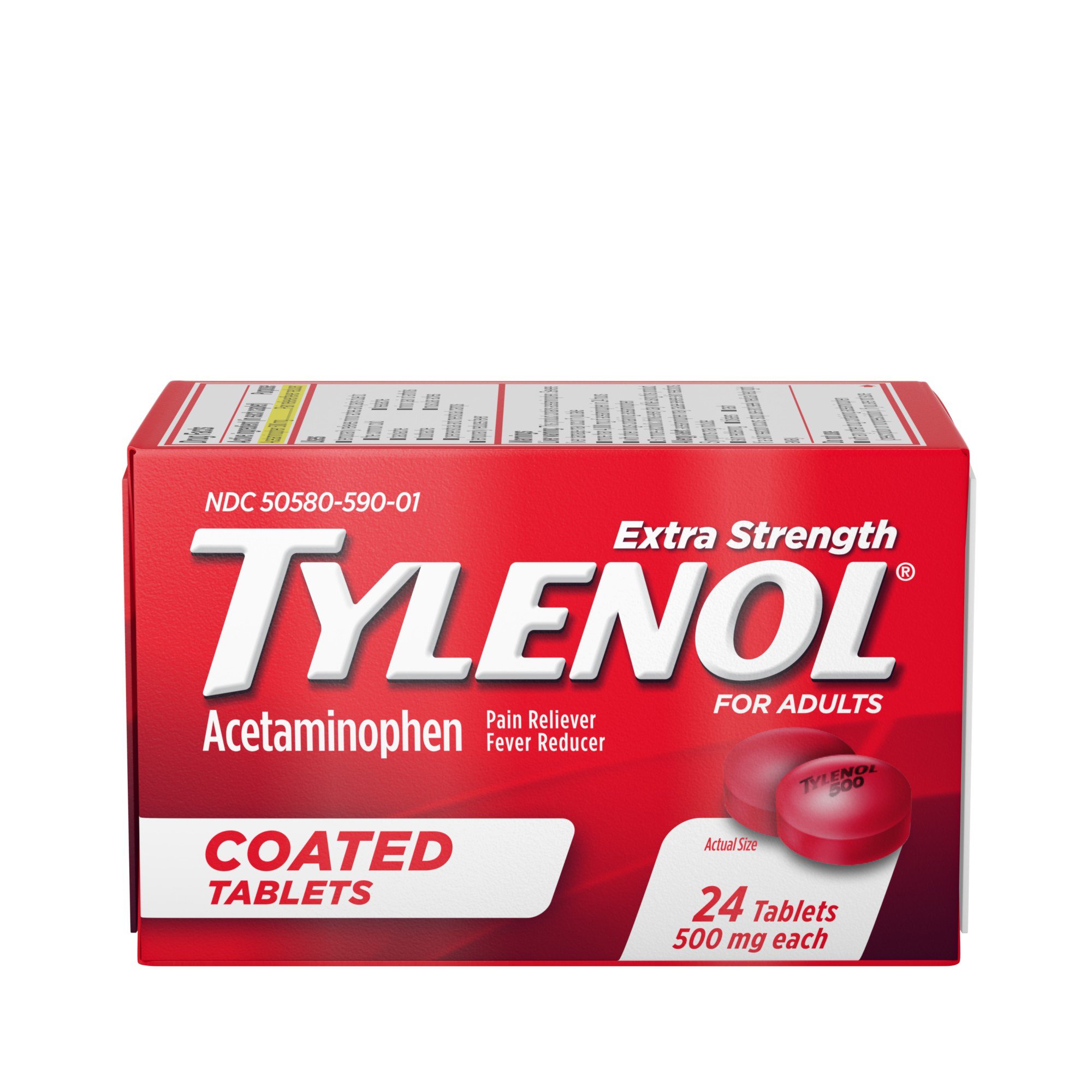 Tylenol Extra Strength Coated Tablets For Adults Shop Pain Relievers