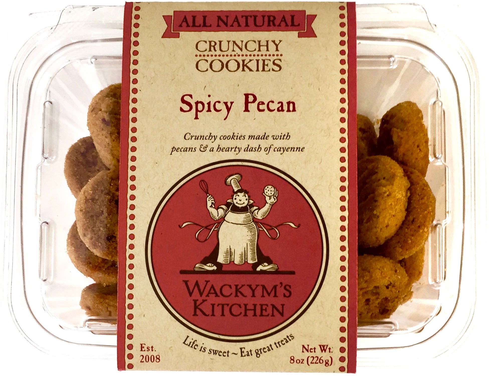 Wackyms Kitchen Spicy Pecan Cookies, 8 oz | Central Market