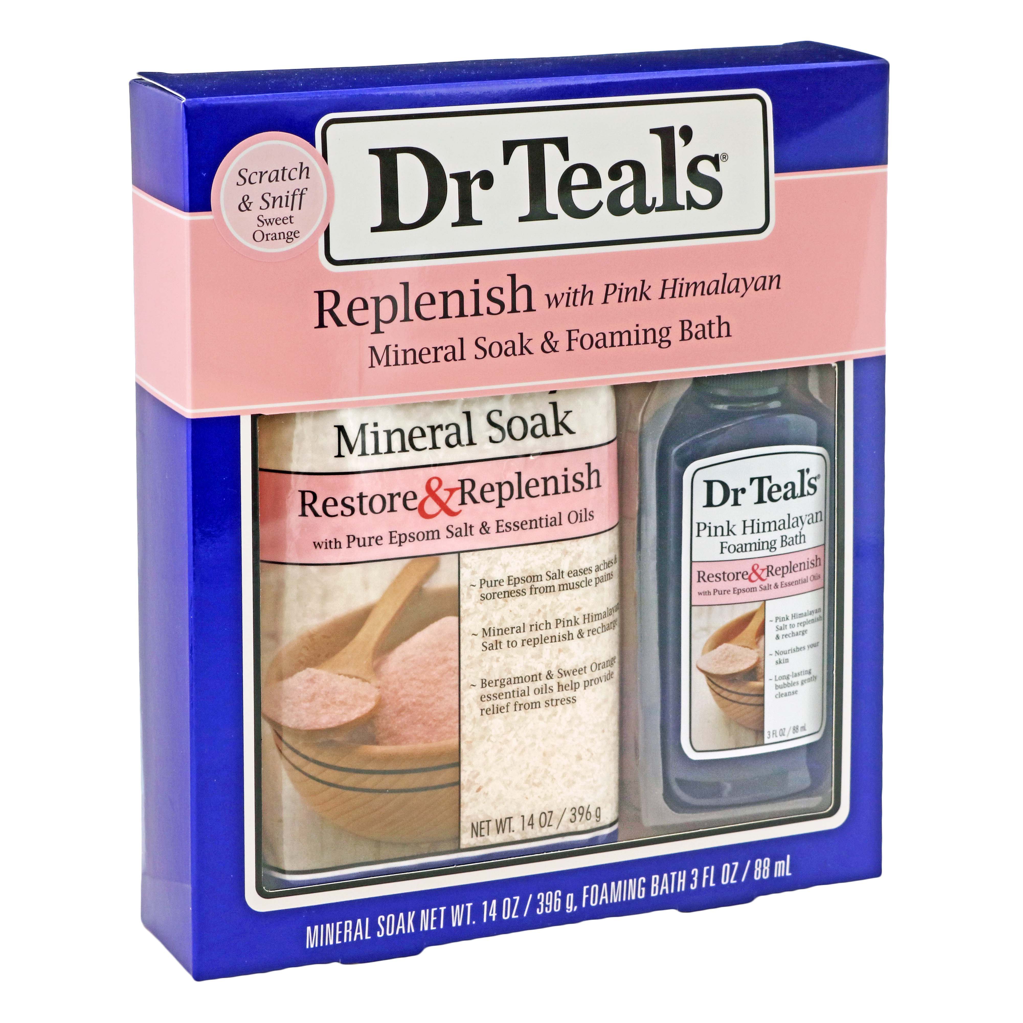 Dr Teal's Mineral Soak & Foaming Bath Pink Himalayan Shop Bath & Skin