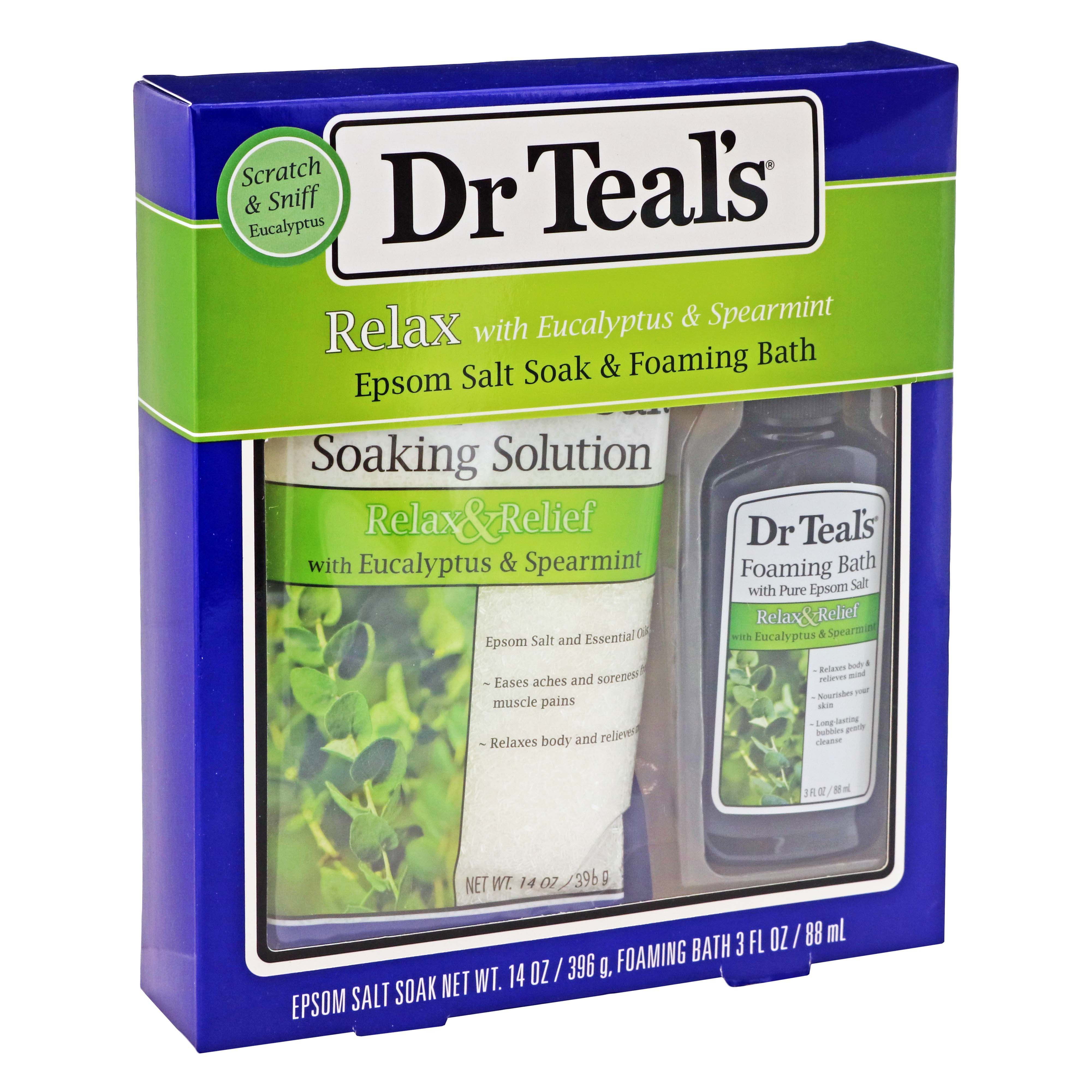 Dr Teal's Salt Foam Bath Eucalyptus Shop Bath & Skin Care Sets at HEB