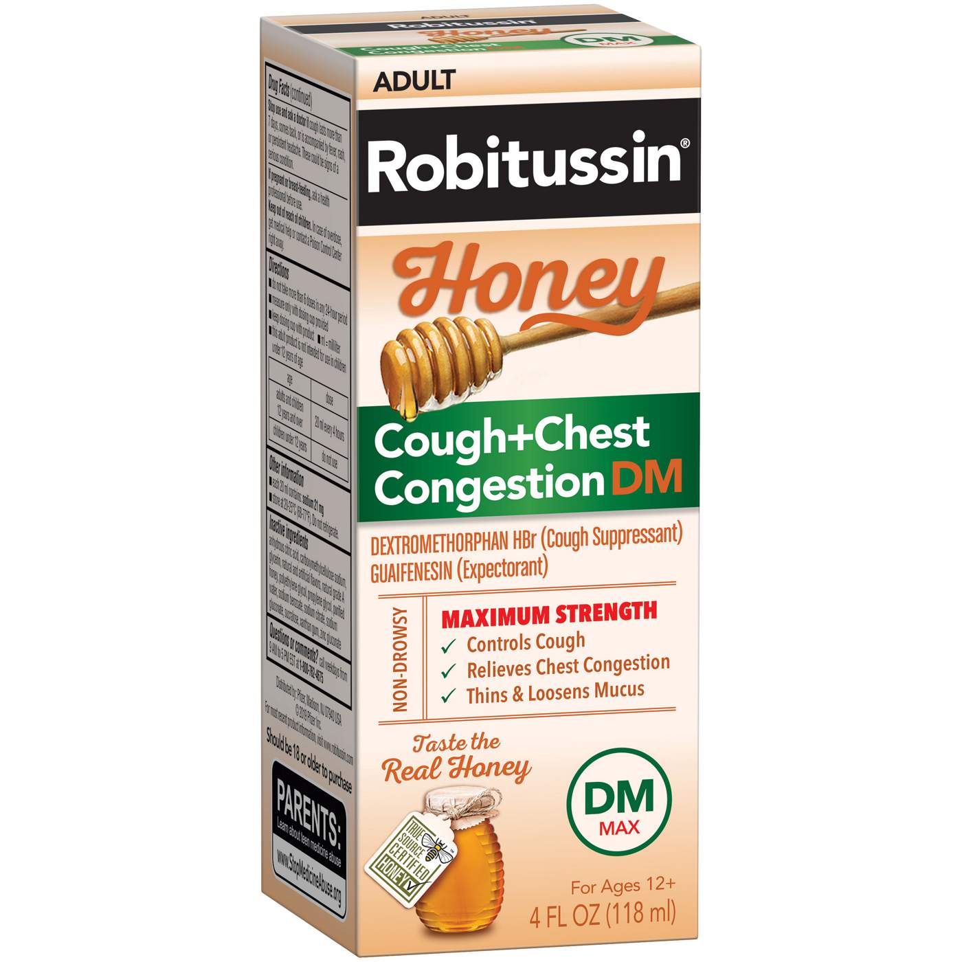 Robitussin Max Strength Honey Cough + Chest Congestion DM Cough Suppressant; image 2 of 2