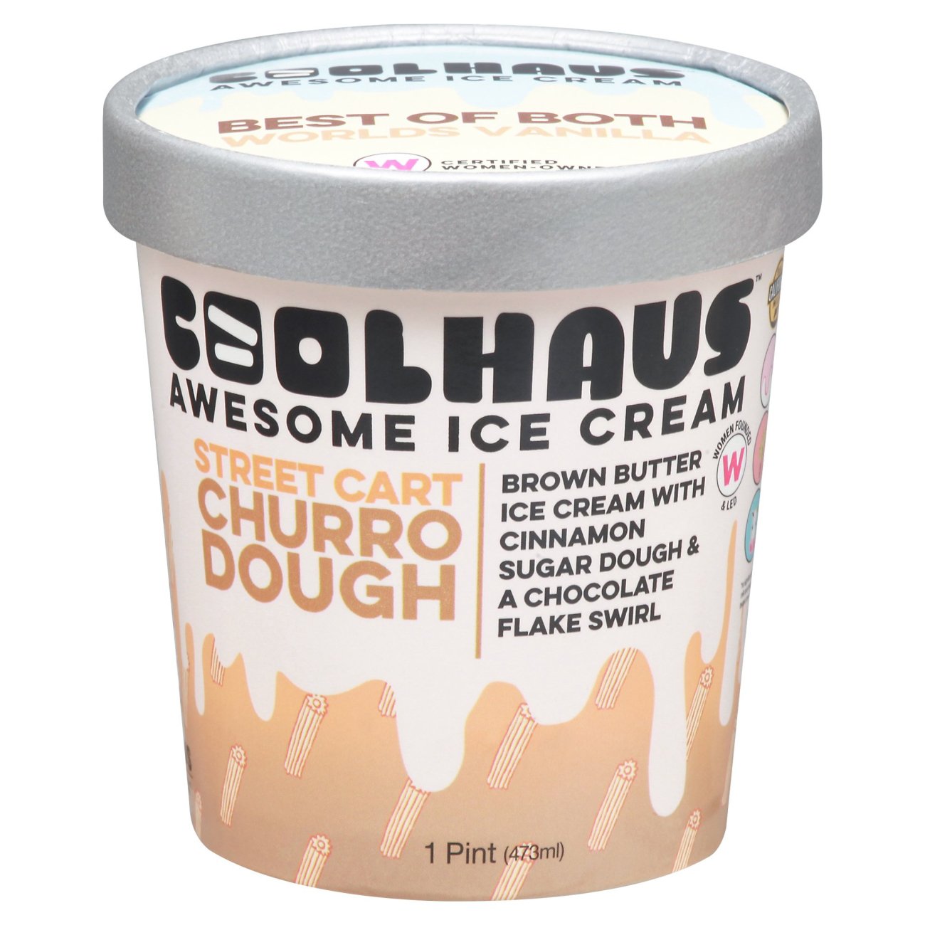 Coolhaus Churro Dough Awesome Ice Cream Shop Ice Cream at HEB