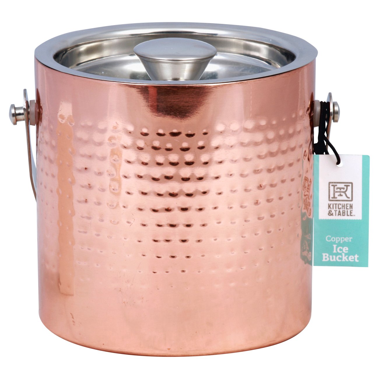 Kitchen & Table by HEB Â Copper Ice Bucket With Lid Shop Bar tools