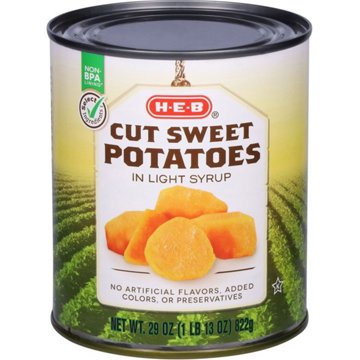 H-E-B Cut Sweet Potatoes, 29 oz