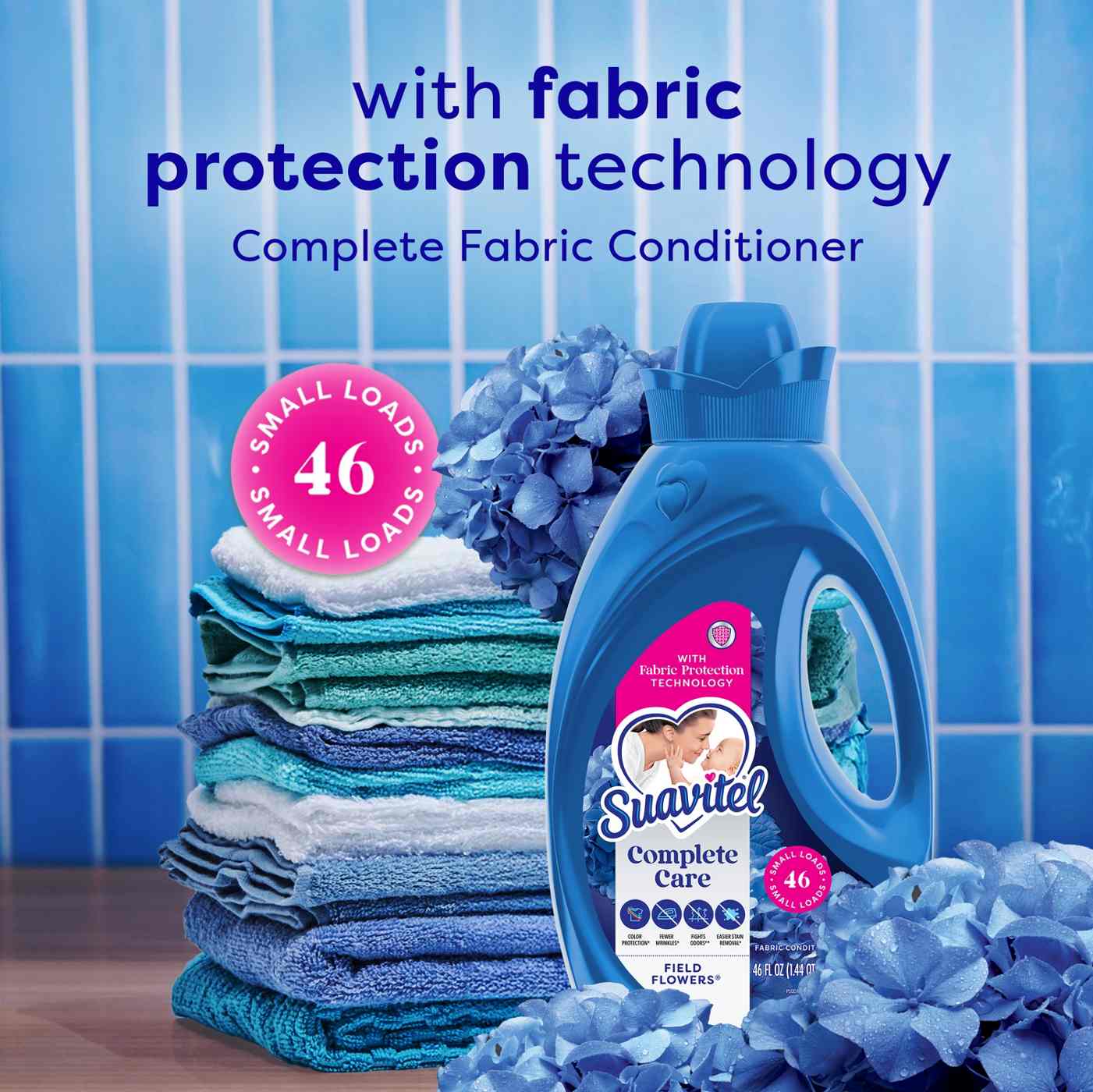 Suavitel Complete HE Liquid Fabric Conditioner, 46 Loads - Field Flowers; image 6 of 7