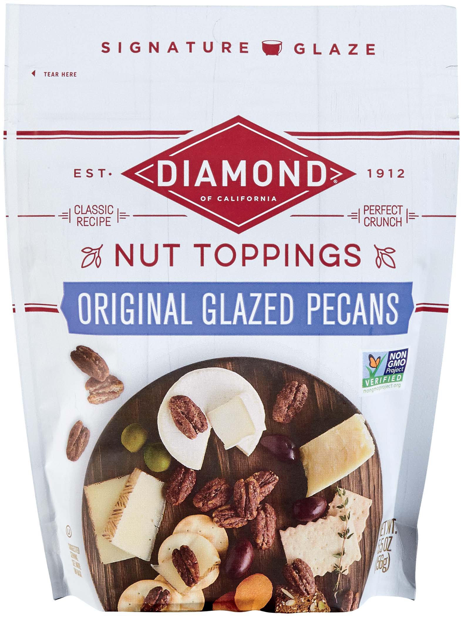 Diamond of California Nut Toppings Original Glazed Pecans Shop Nuts
