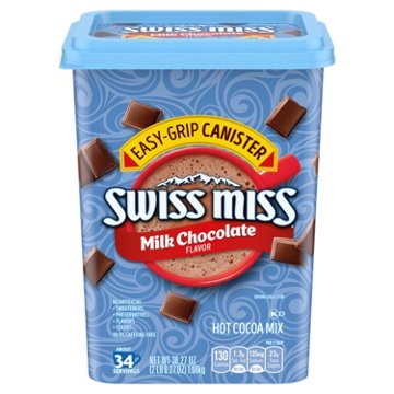Swiss Miss Milk Chocolate Cocoa Mix Canister, 38.27 oz