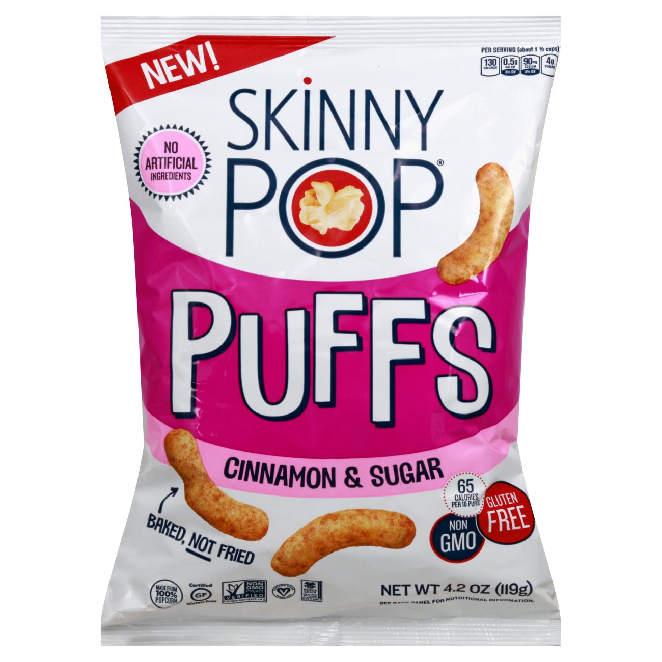 SkinnyPop Puffs Sweet Cinnamon Popcorn Shop Chips at HEB
