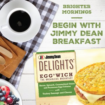 Jimmy Dean Delights Bacon, Spinach & Onion Egg'wich Breakfast Sandwiches