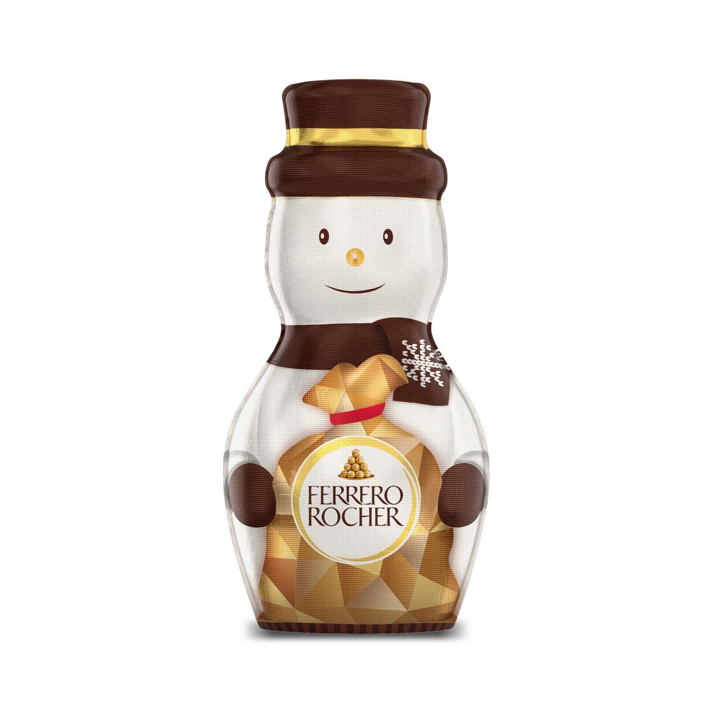 Ferrero Rocher Hollow Milk Chocolate & Hazelnut Holiday Snowman; image 1 of 6