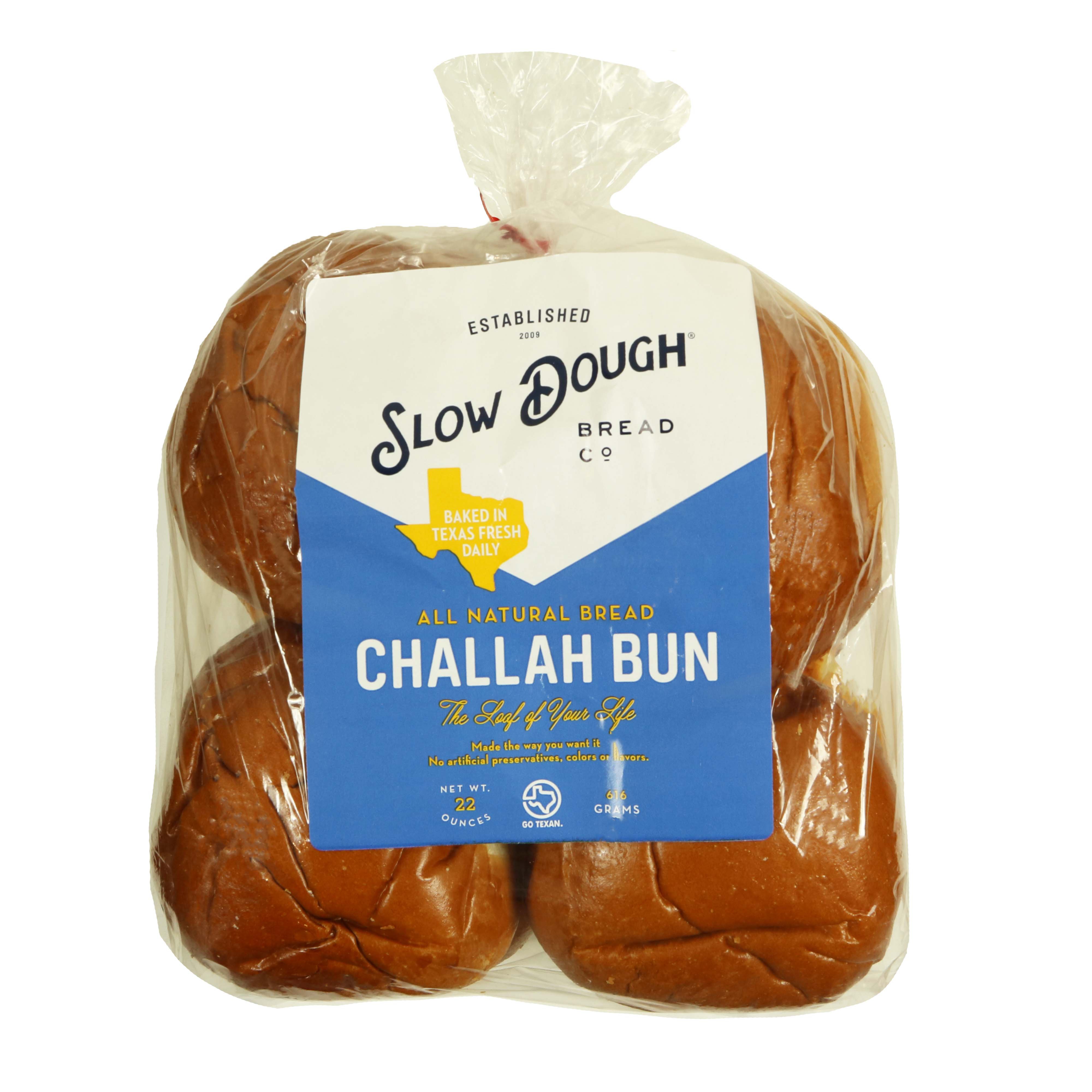 Slow Dough Challah Hamburger Buns Shop Buns & rolls at HEB