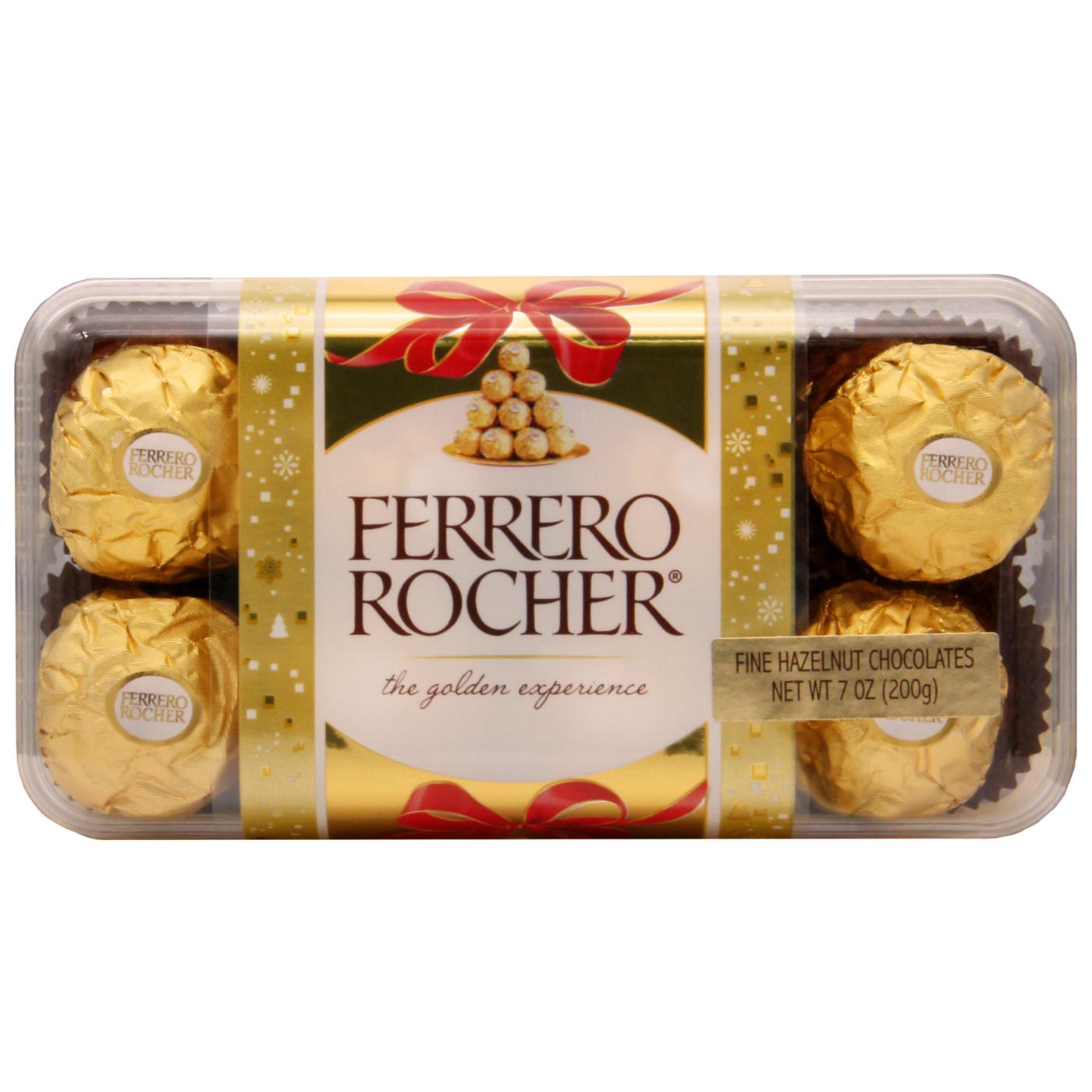 Ferrero Rocher Fine Hazelnut Chocolates Christmas Gift Box, 16 pc; image 1 of 5