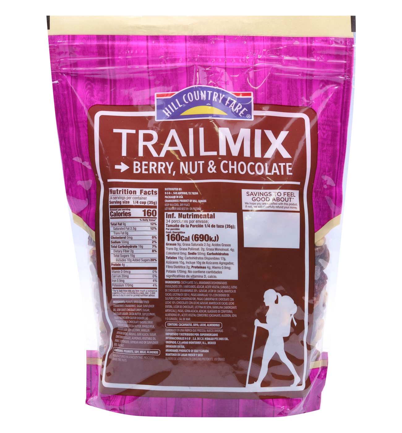 Hill Country Fare Trail Mix - Berry, Nut & Chocolate; image 3 of 4