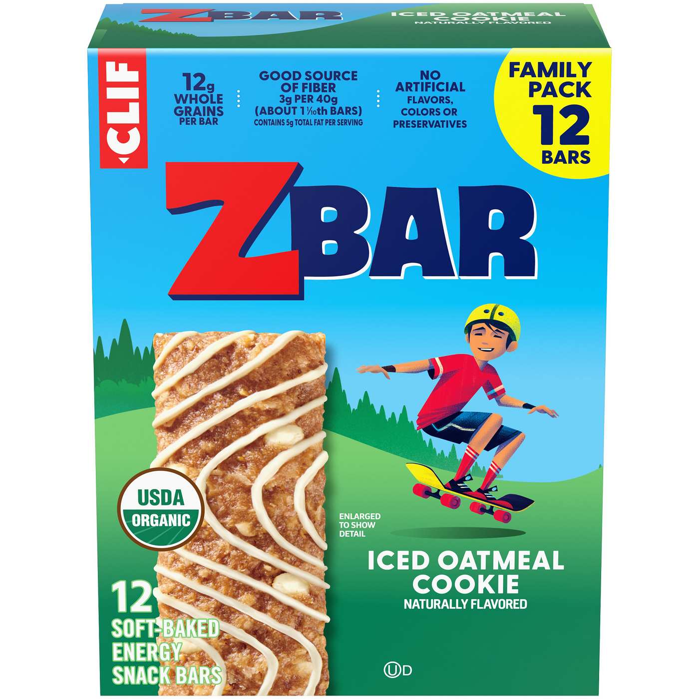 Clif Kid ZBar Energy Snack Bars - Iced Oatmeal Cookie; image 1 of 9