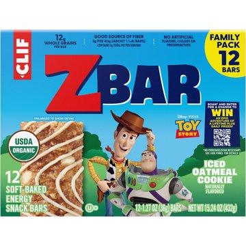 Clif ZBar Energy Snack Bars - Iced Oatmeal Cookie, 12 pk