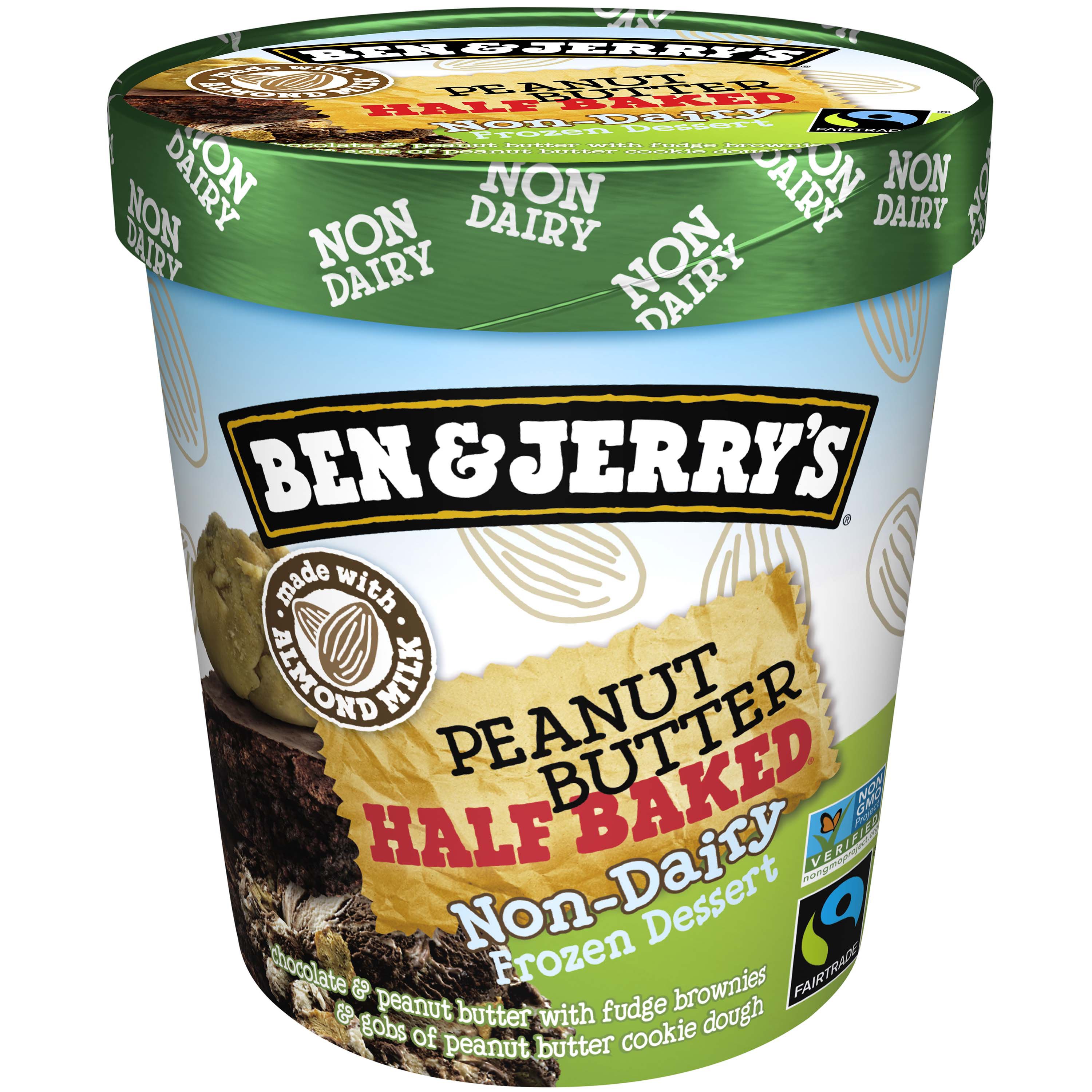 Ben Jerry's Non-Dairy Peanut Butter Half Baked Frozen